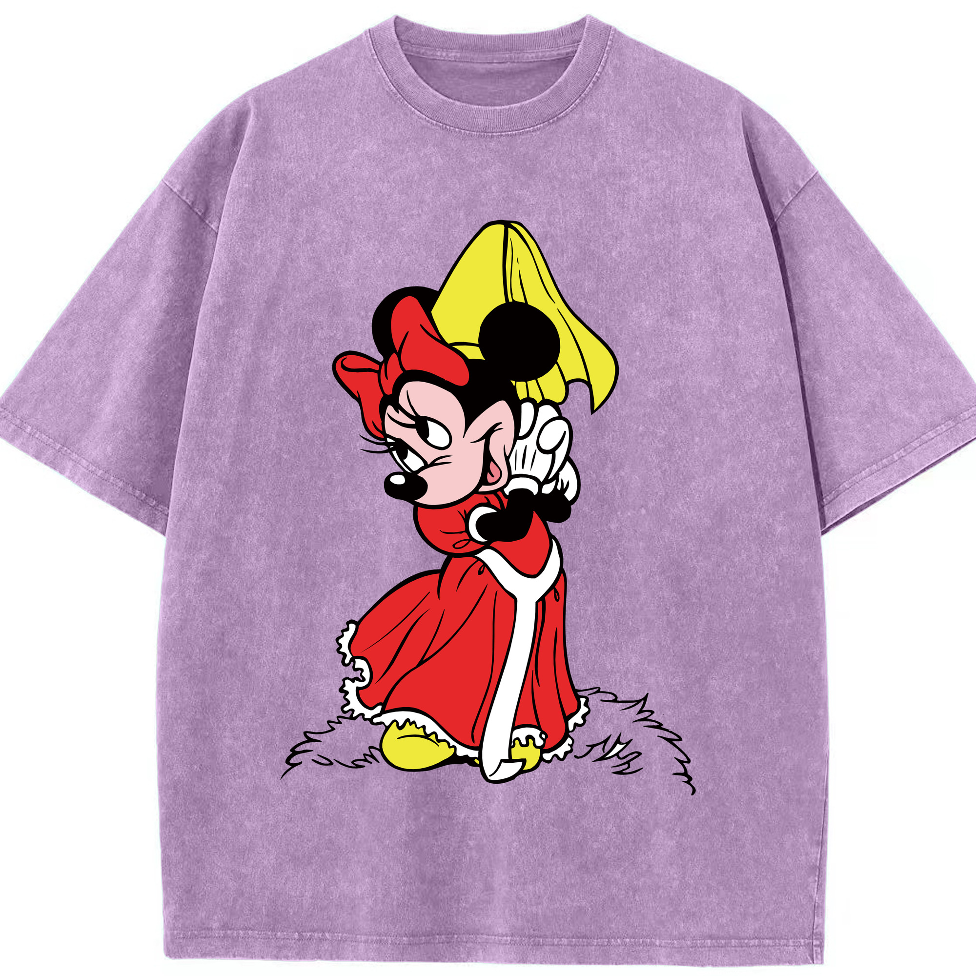（画像用） ミッキーマウス Mickey Mouse 綿100% ヴィンテージ風 半袖Tシャツ（フロントプリント）