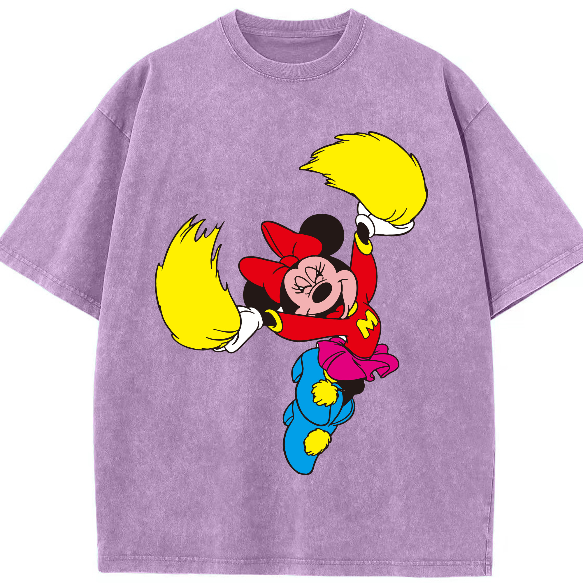 （画像用） ミッキーマウス Mickey Mouse 綿100% ヴィンテージ風 半袖Tシャツ（フロントプリント）