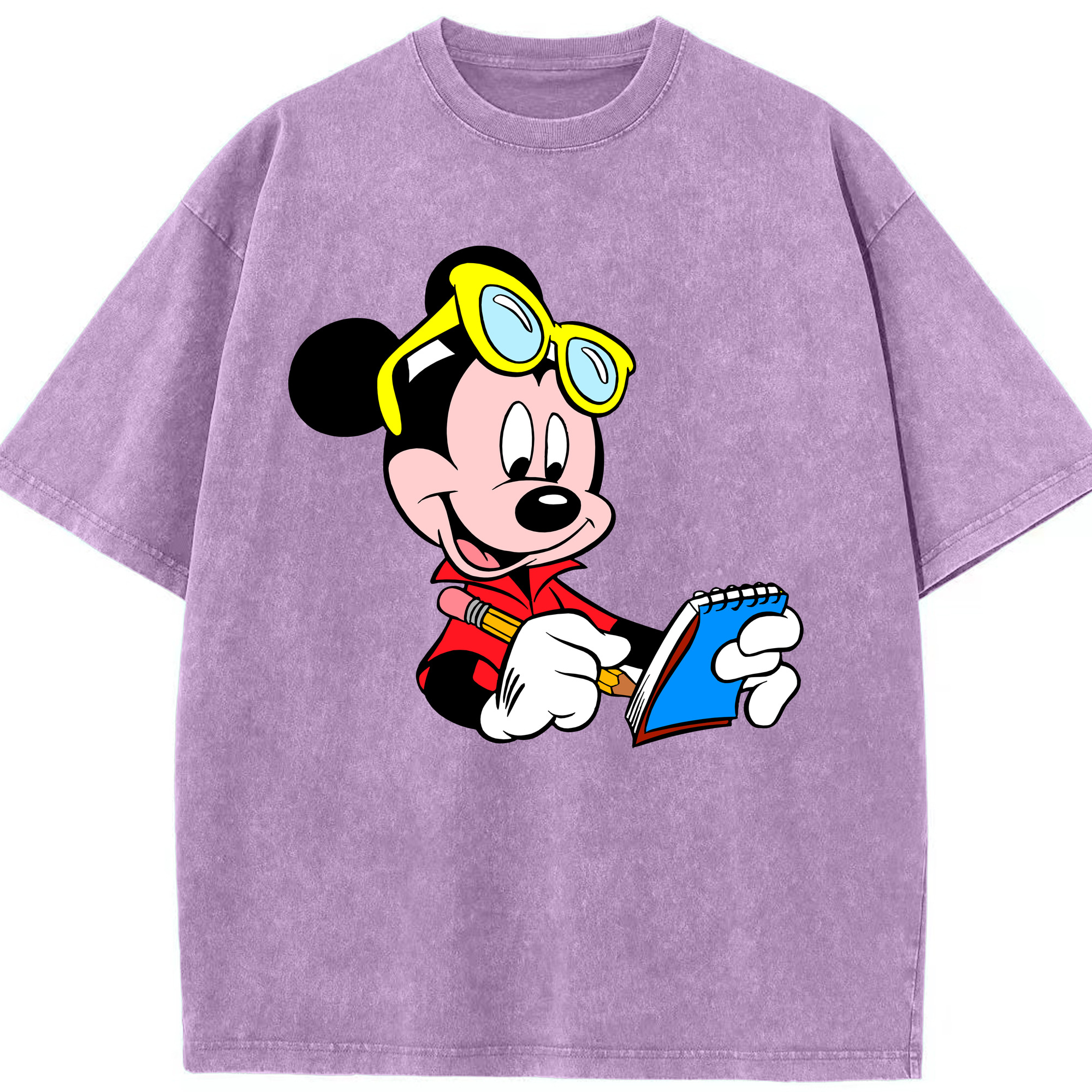 （画像用） ミッキーマウス Mickey Mouse 綿100% ヴィンテージ風 半袖Tシャツ（フロントプリント）
