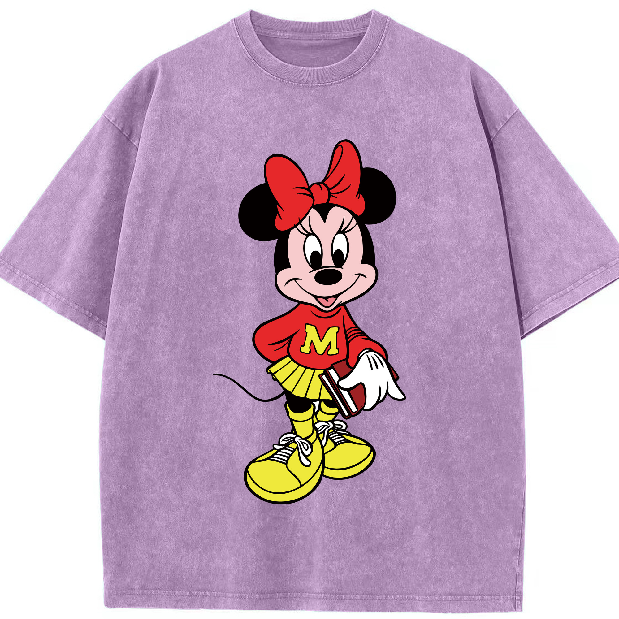 （画像用） ミッキーマウス Mickey Mouse 綿100% ヴィンテージ風 半袖Tシャツ（フロントプリント）