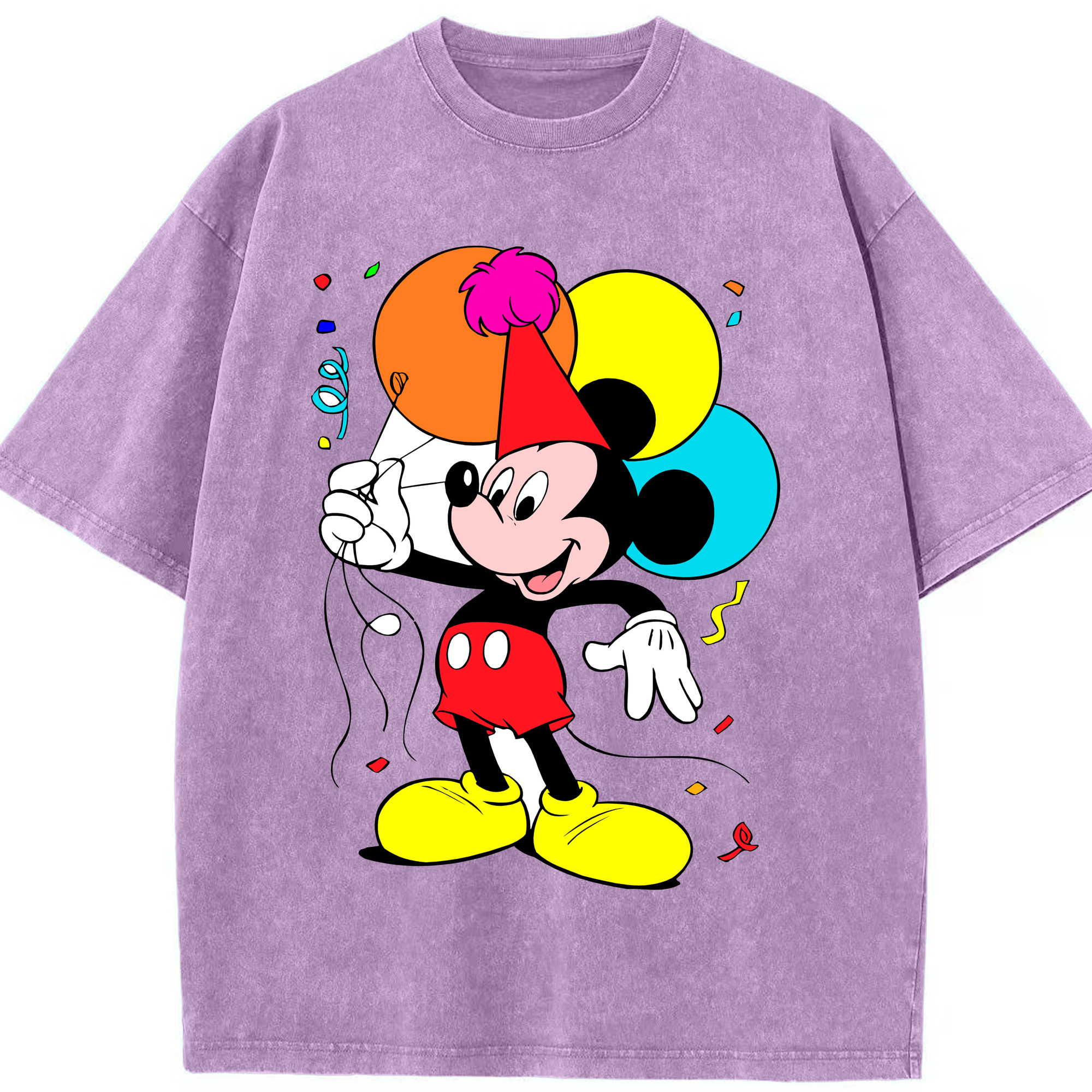 （画像用） ミッキーマウス Mickey Mouse 綿100% ヴィンテージ風 半袖Tシャツ（フロントプリント）
