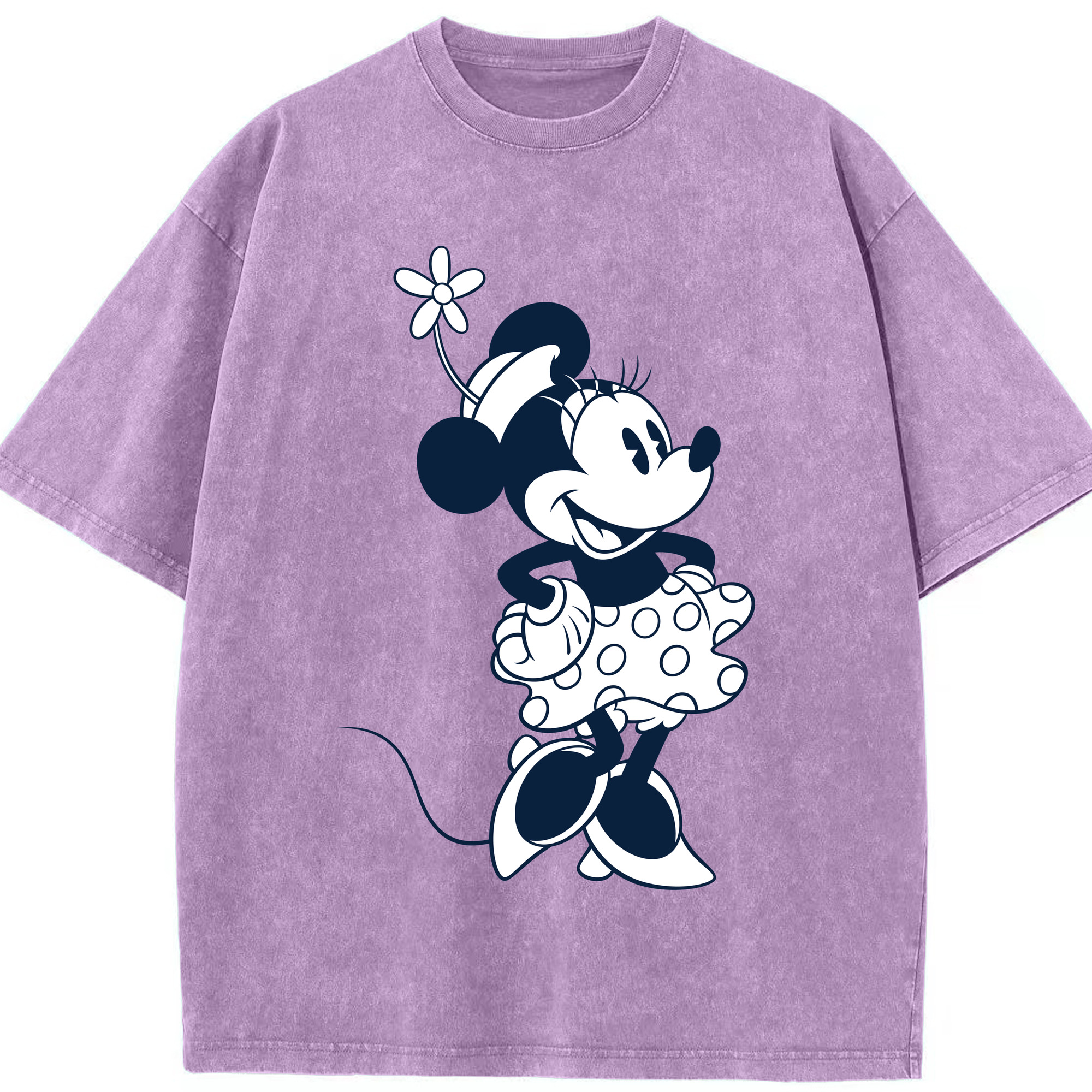 （画像用） ミッキーマウス Mickey Mouse 綿100% ヴィンテージ風 半袖Tシャツ（フロントプリント）