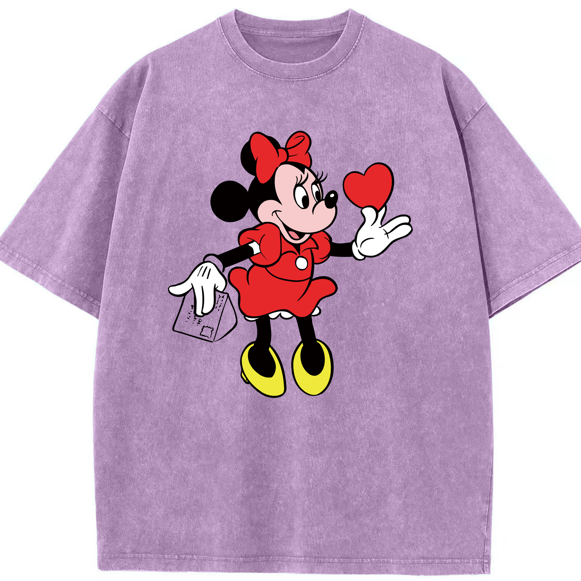 （画像用） ミッキーマウス Mickey Mouse 綿100% ヴィンテージ風 半袖Tシャツ（フロントプリント）