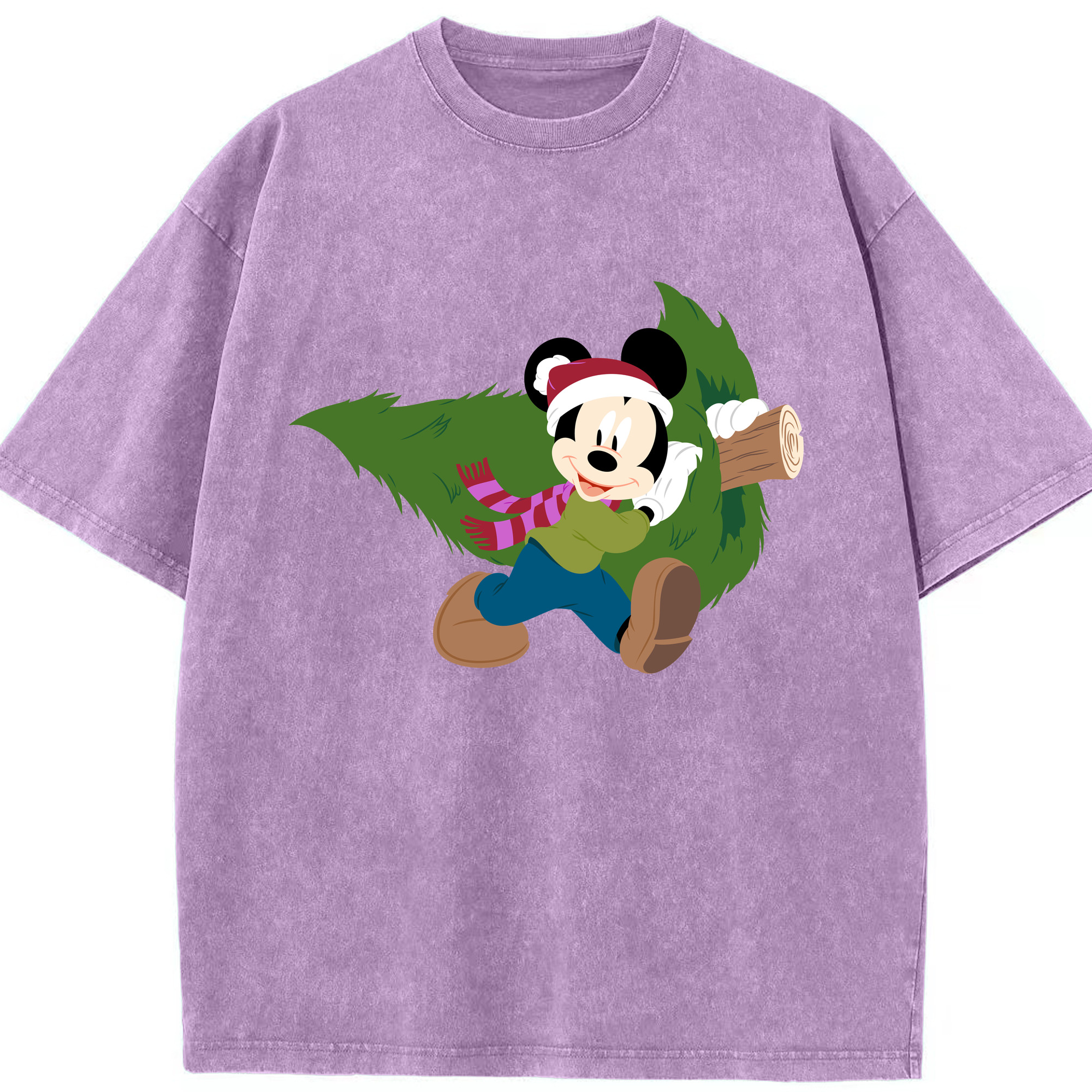 （画像用） ミッキーマウス Mickey Mouse 綿100% ヴィンテージ風 半袖Tシャツ（フロントプリント）