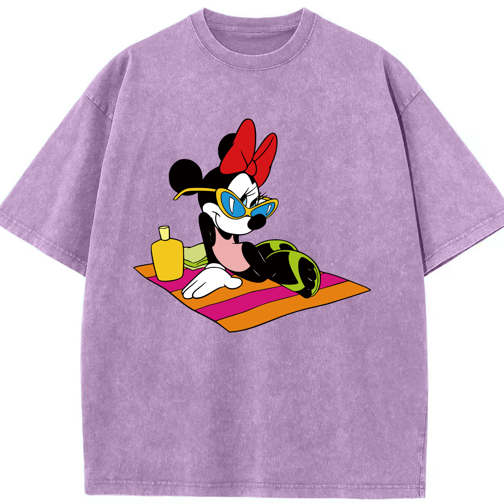 ミッキーマウス Mickey Mouse 綿100% ヴィンテージ風 半袖Tシャツ（フロントプリント）
