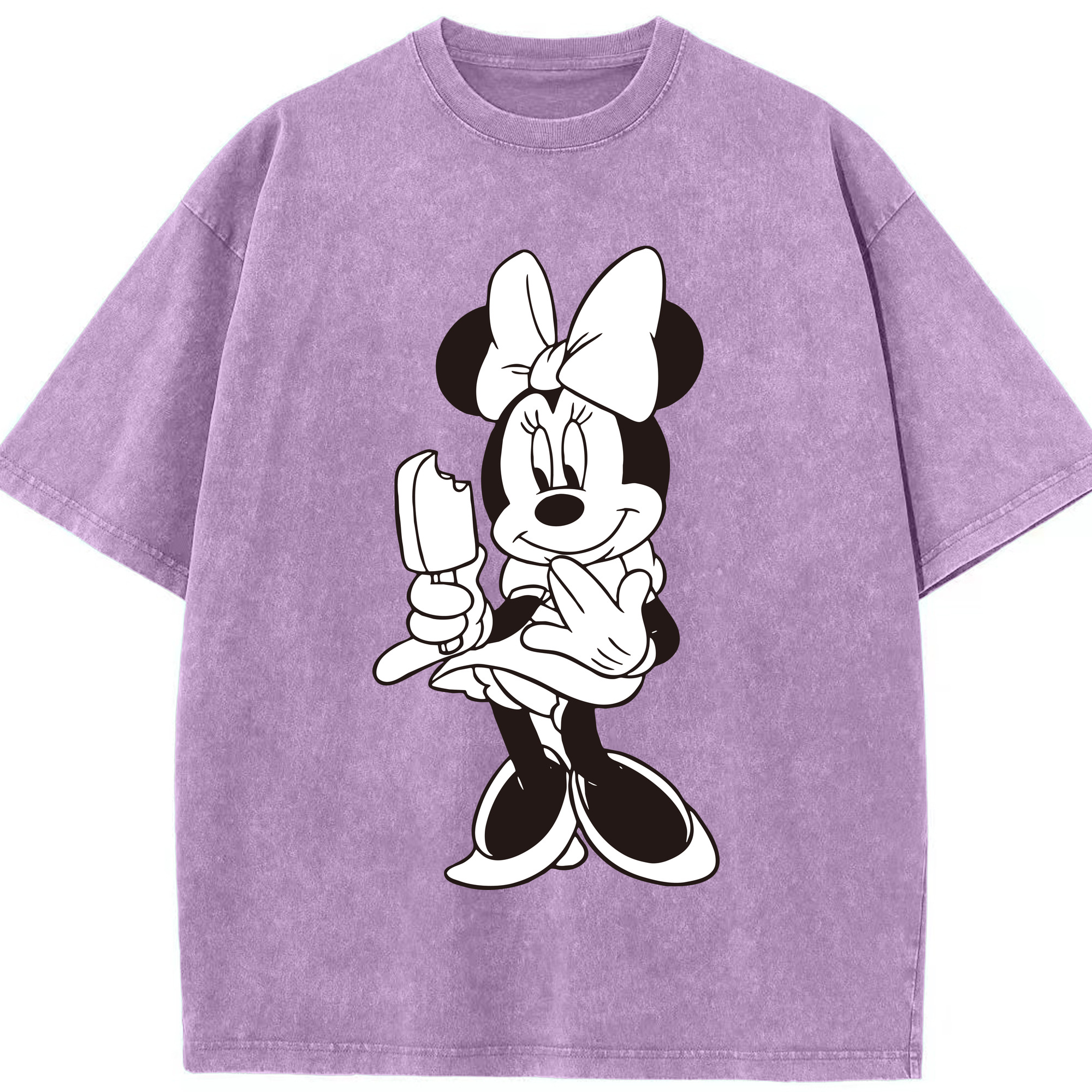 （画像用） ミッキーマウス Mickey Mouse 綿100% ヴィンテージ風 半袖Tシャツ（フロントプリント）