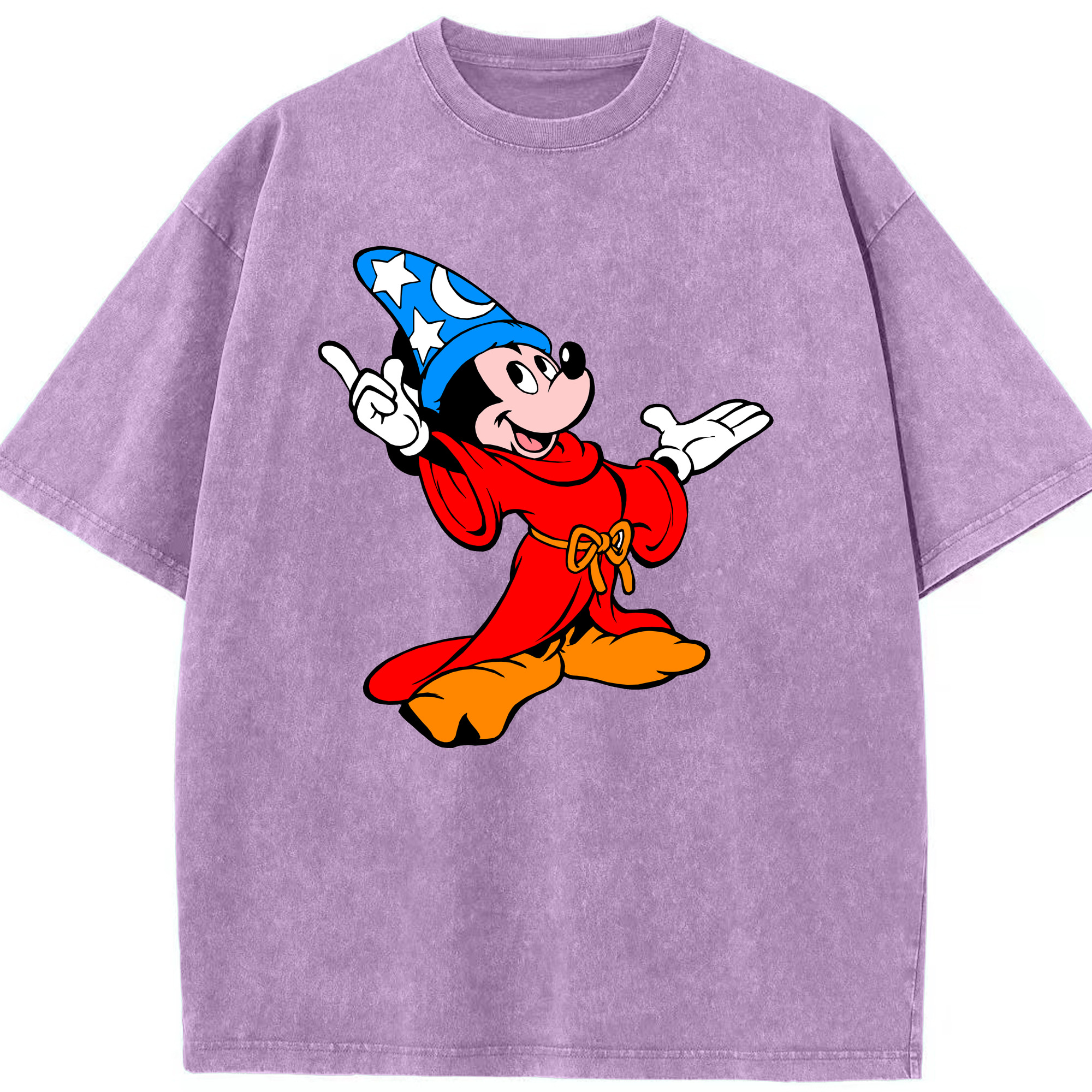 （画像用） ミッキーマウス Mickey Mouse 綿100% ヴィンテージ風 半袖Tシャツ（フロントプリント）