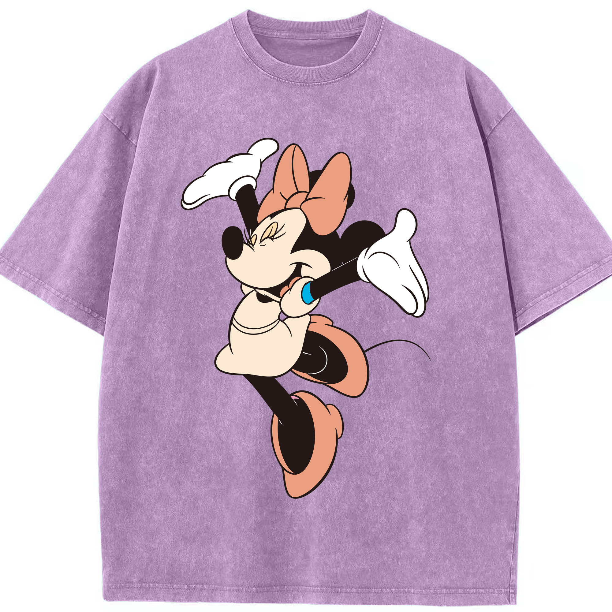 （画像用） ミッキーマウス Mickey Mouse 綿100% ヴィンテージ風 半袖Tシャツ（フロントプリント）