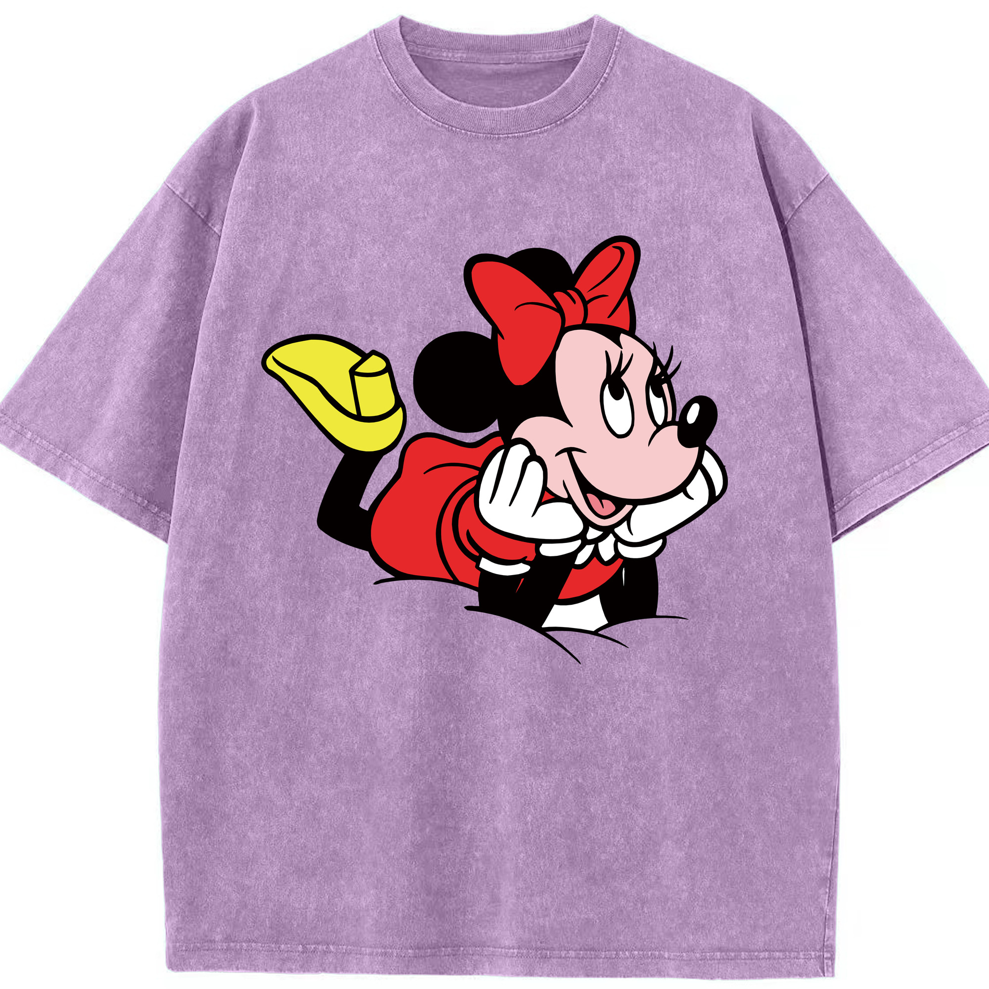 （画像用） ミッキーマウス Mickey Mouse 綿100% ヴィンテージ風 半袖Tシャツ（フロントプリント）
