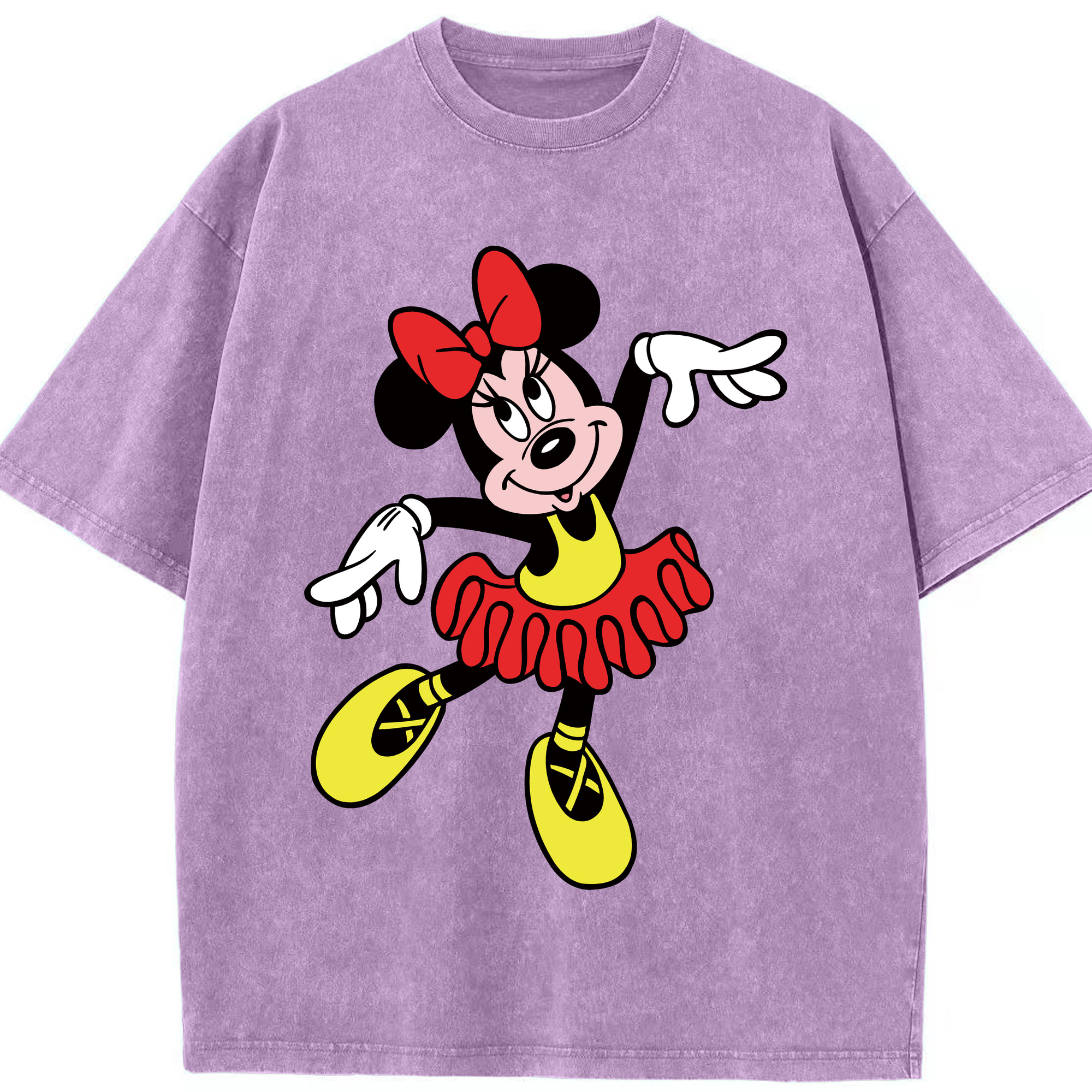 （画像用） ミッキーマウス Mickey Mouse 綿100% ヴィンテージ風 半袖Tシャツ（フロントプリント）