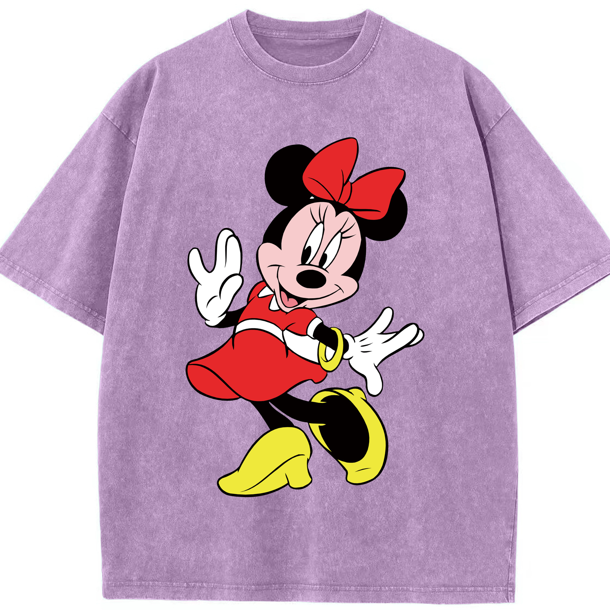 （画像用） ミッキーマウス Mickey Mouse 綿100% ヴィンテージ風 半袖Tシャツ（フロントプリント）