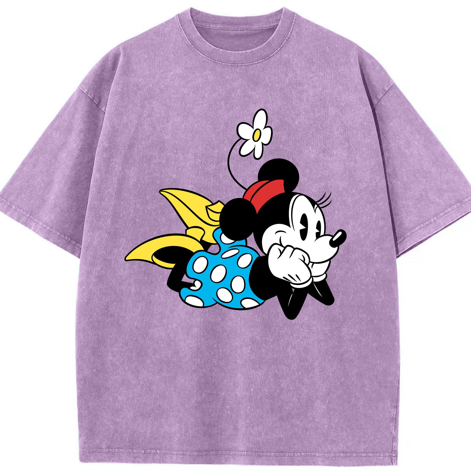 （画像用） ミッキーマウス Mickey Mouse 綿100% ヴィンテージ風 半袖Tシャツ（フロントプリント）