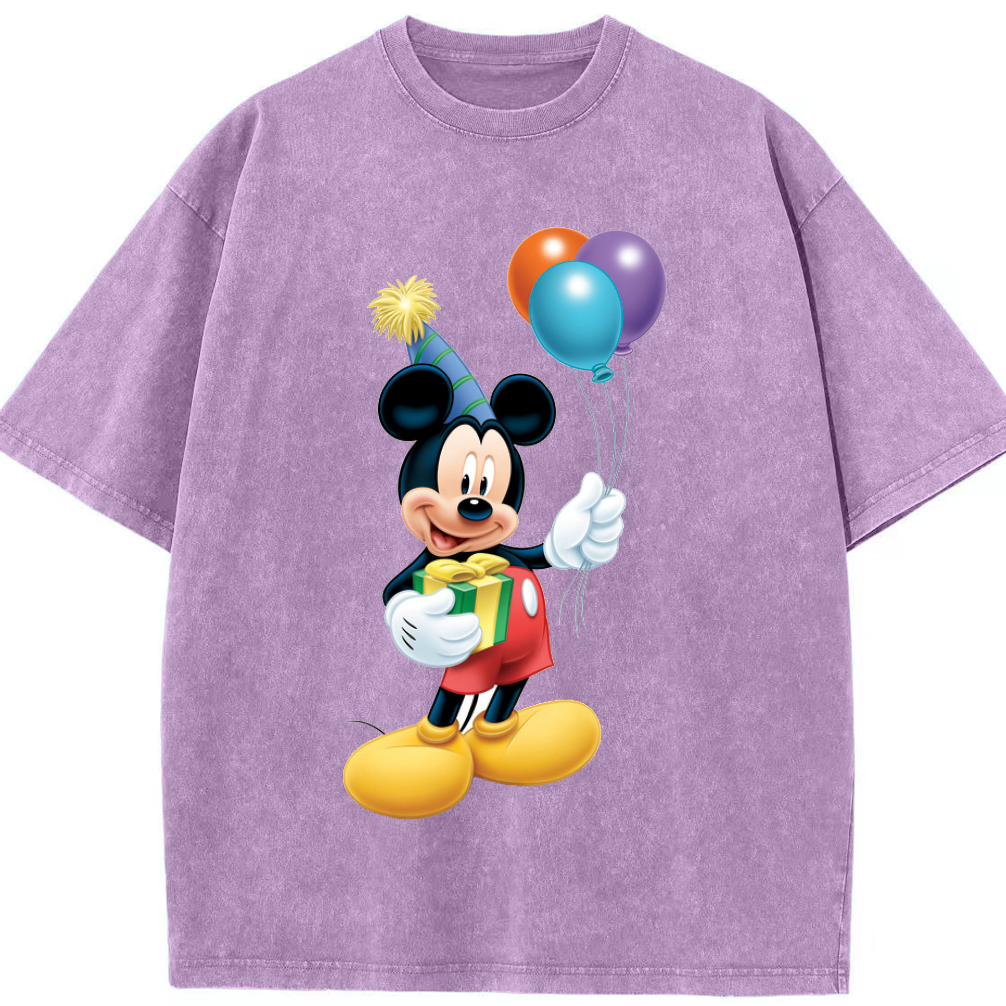 （画像用） ミッキーマウス Mickey Mouse 綿100% ヴィンテージ風 半袖Tシャツ（フロントプリント）