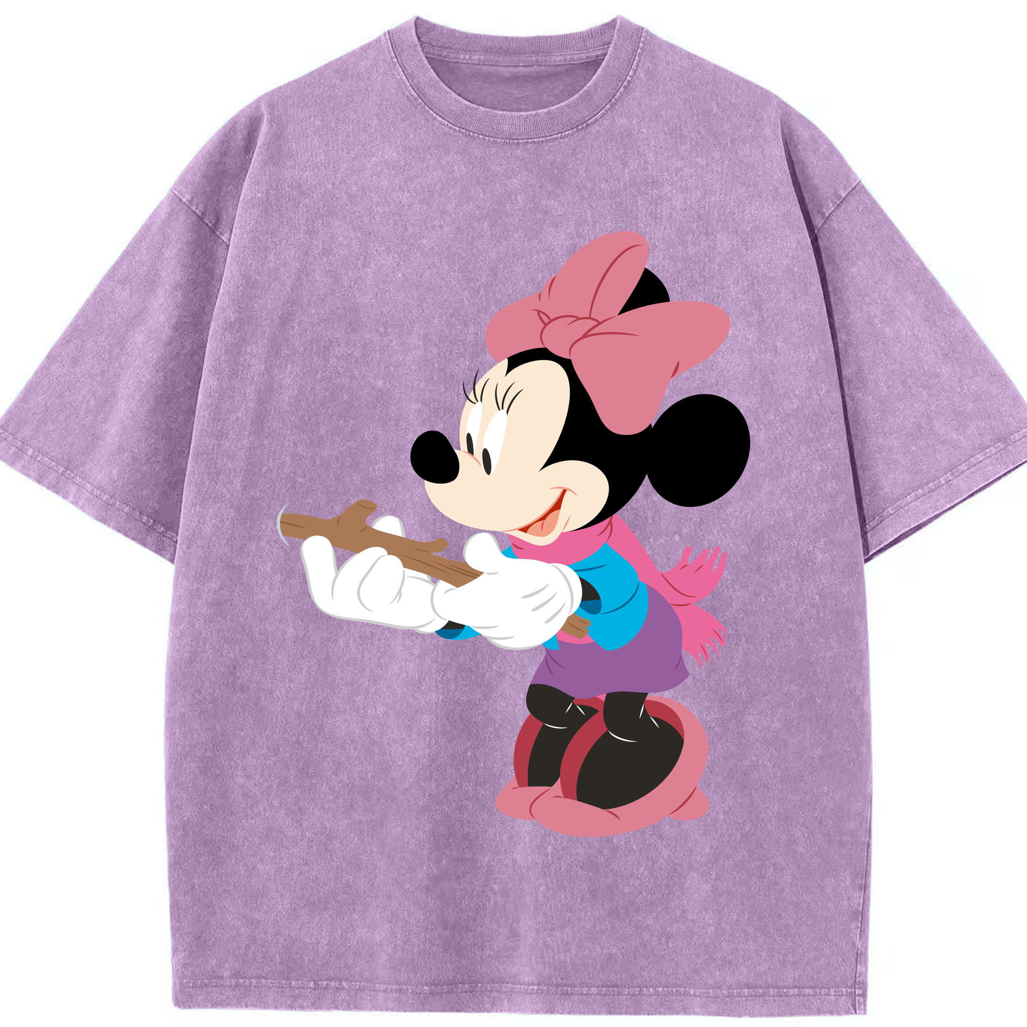 （画像用） ミッキーマウス Mickey Mouse 綿100% ヴィンテージ風 半袖Tシャツ（フロントプリント）