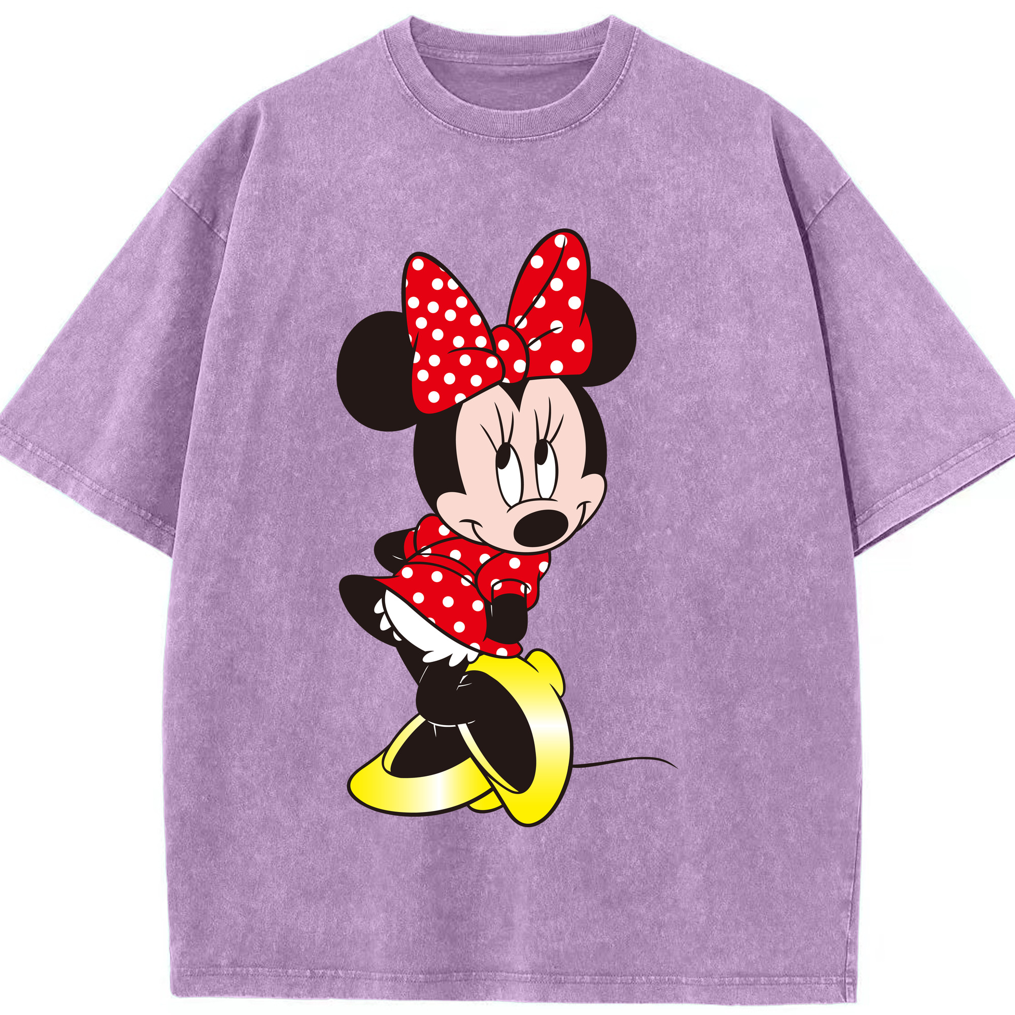 （画像用） ミッキーマウス Mickey Mouse 綿100% ヴィンテージ風 半袖Tシャツ（フロントプリント）