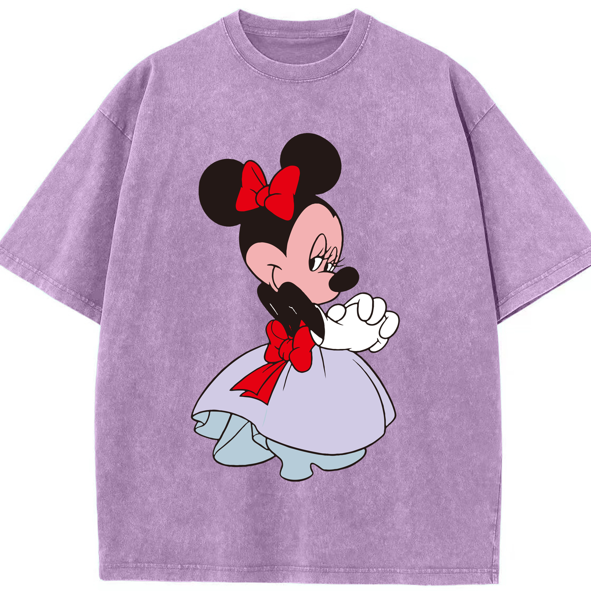 （画像用） ミッキーマウス Mickey Mouse 綿100% ヴィンテージ風 半袖Tシャツ（フロントプリント）