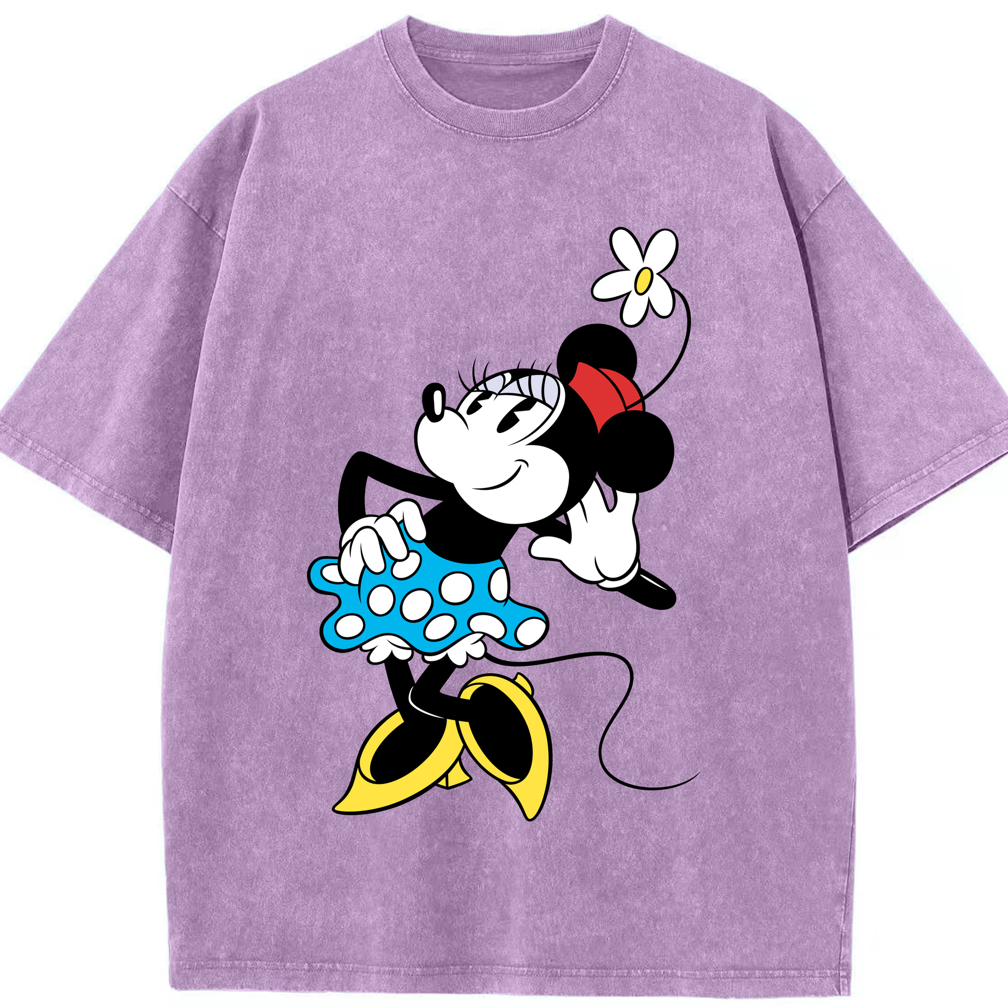 （画像用） ミッキーマウス Mickey Mouse 綿100% ヴィンテージ風 半袖Tシャツ（フロントプリント）