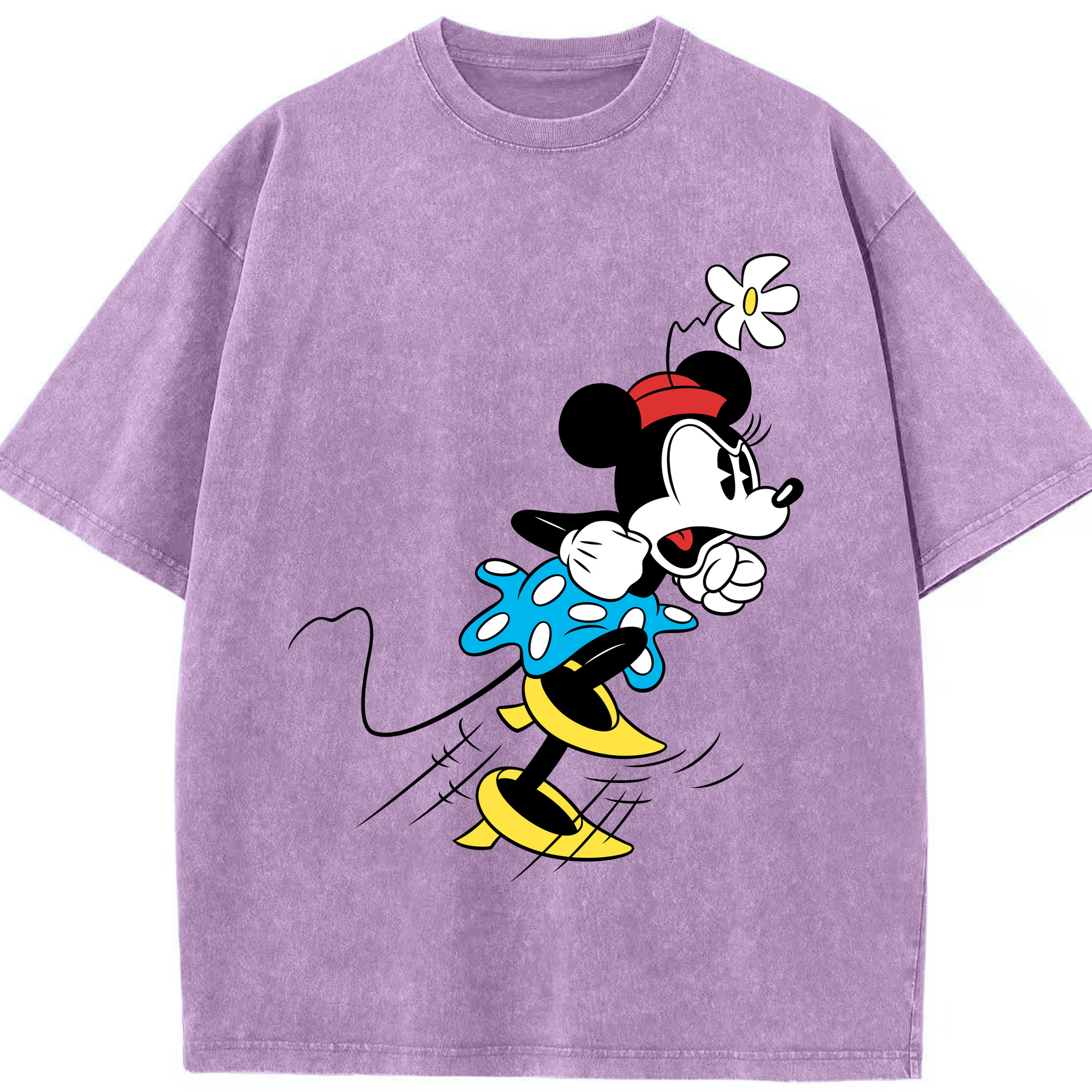 （画像用） ミッキーマウス Mickey Mouse 綿100% ヴィンテージ風 半袖Tシャツ（フロントプリント）