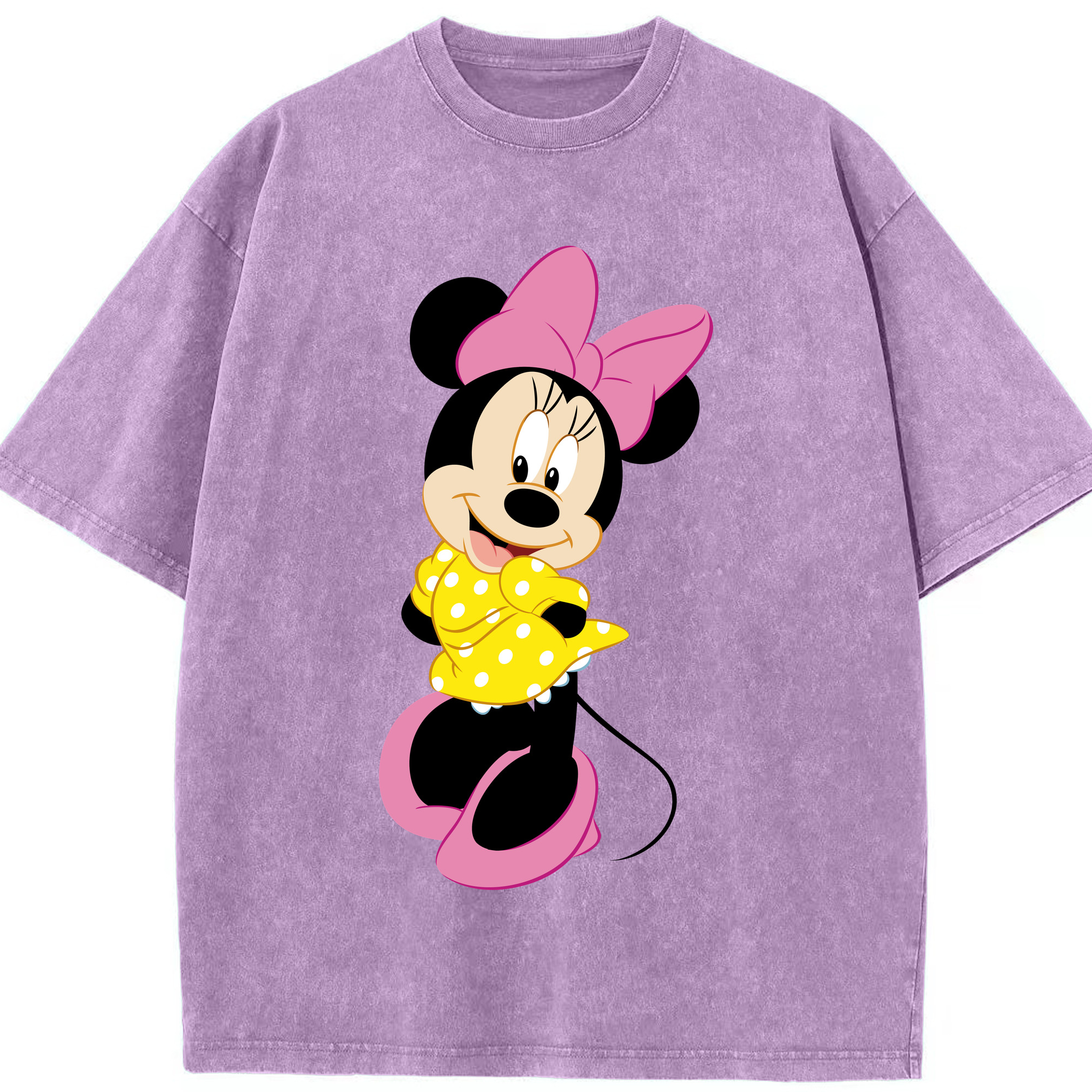 （画像用） ミッキーマウス Mickey Mouse 綿100% ヴィンテージ風 半袖Tシャツ（フロントプリント）