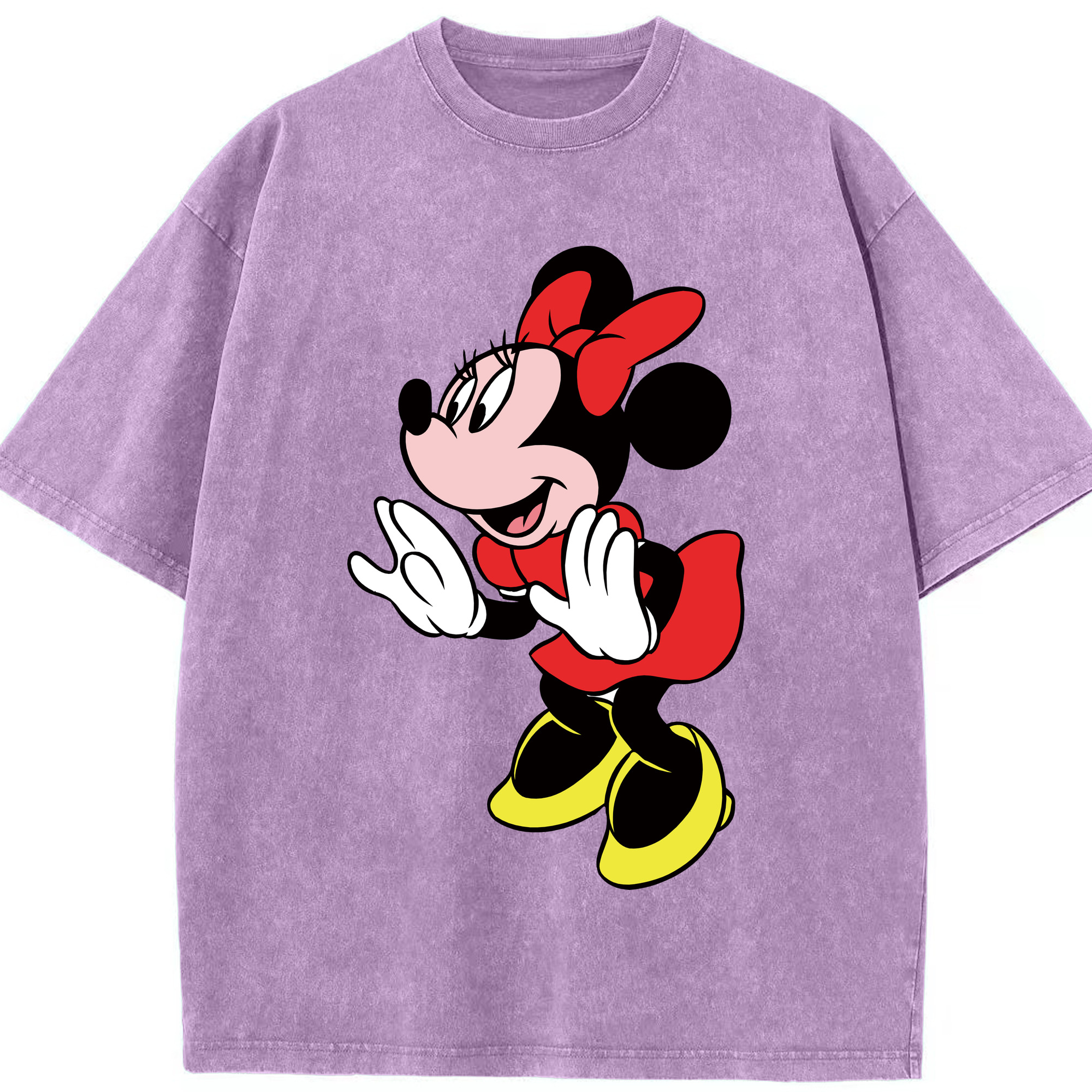 （画像用） ミッキーマウス Mickey Mouse 綿100% ヴィンテージ風 半袖Tシャツ（フロントプリント）