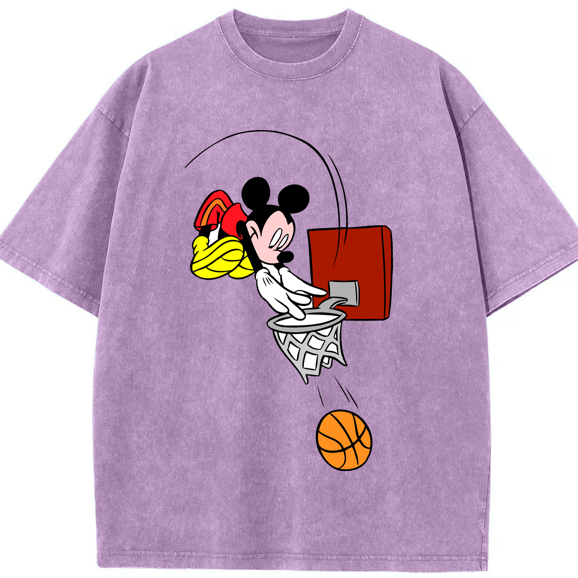 （画像用） ミッキーマウス Mickey Mouse 綿100% ヴィンテージ風 半袖Tシャツ（フロントプリント）