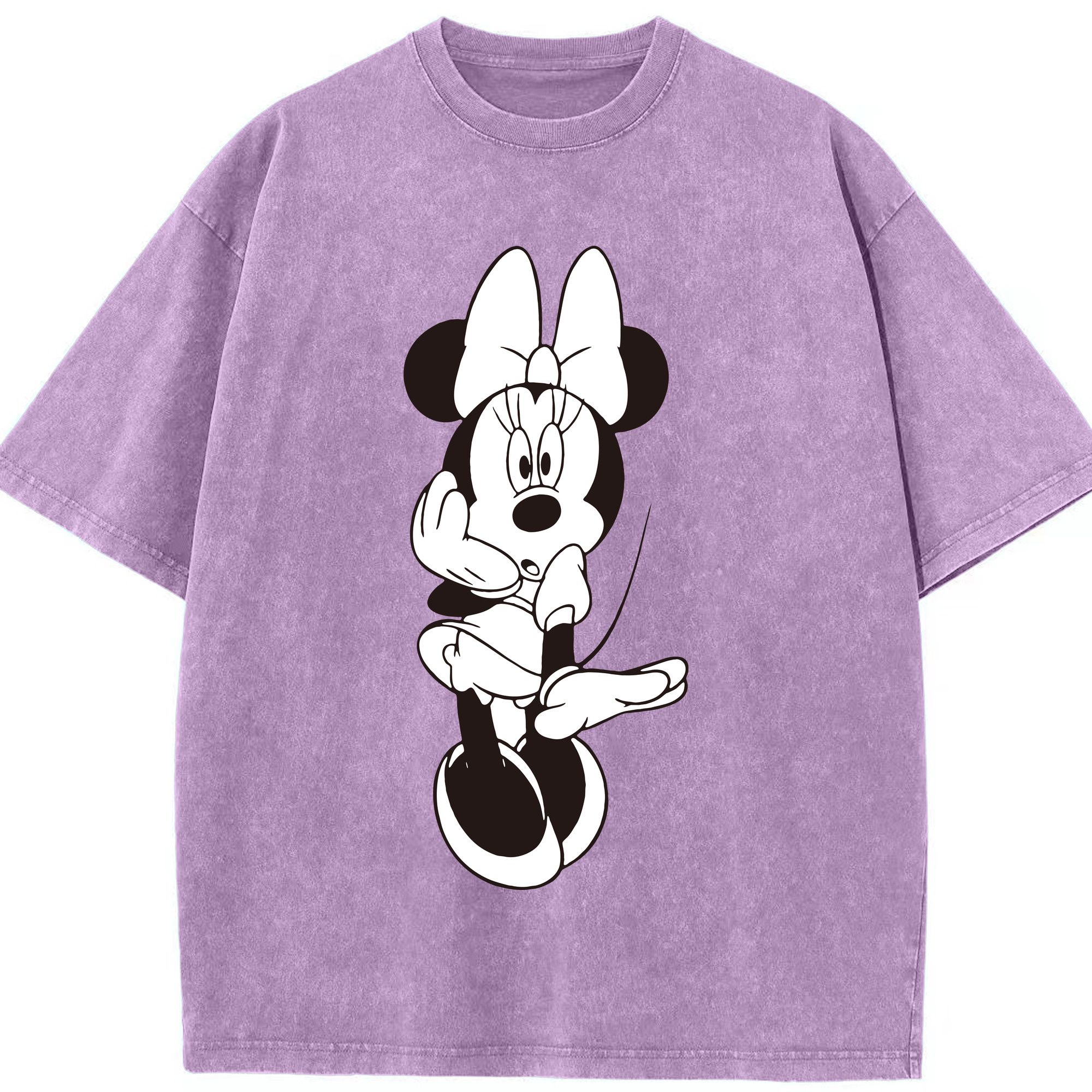 （画像用） ミッキーマウス Mickey Mouse 綿100% ヴィンテージ風 半袖Tシャツ（フロントプリント）