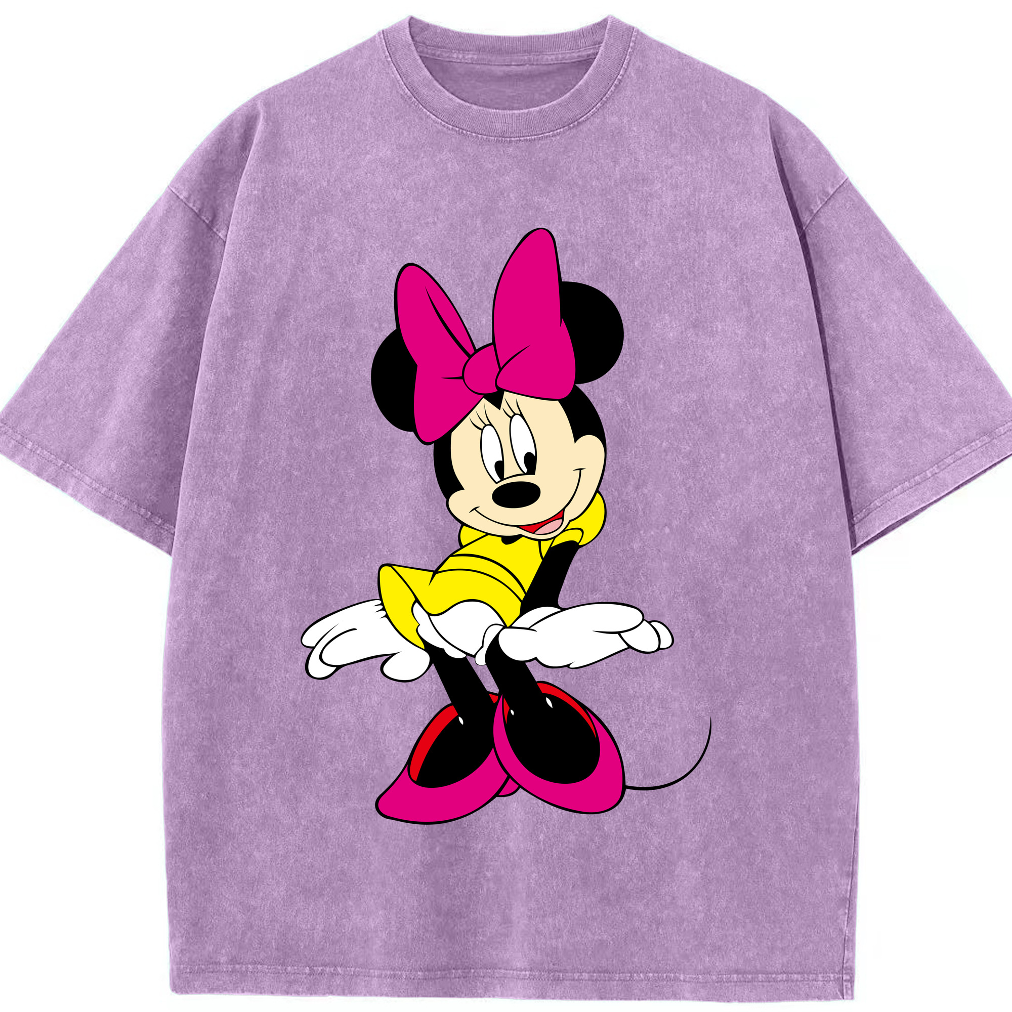 （画像用） ミッキーマウス Mickey Mouse 綿100% ヴィンテージ風 半袖Tシャツ（フロントプリント）