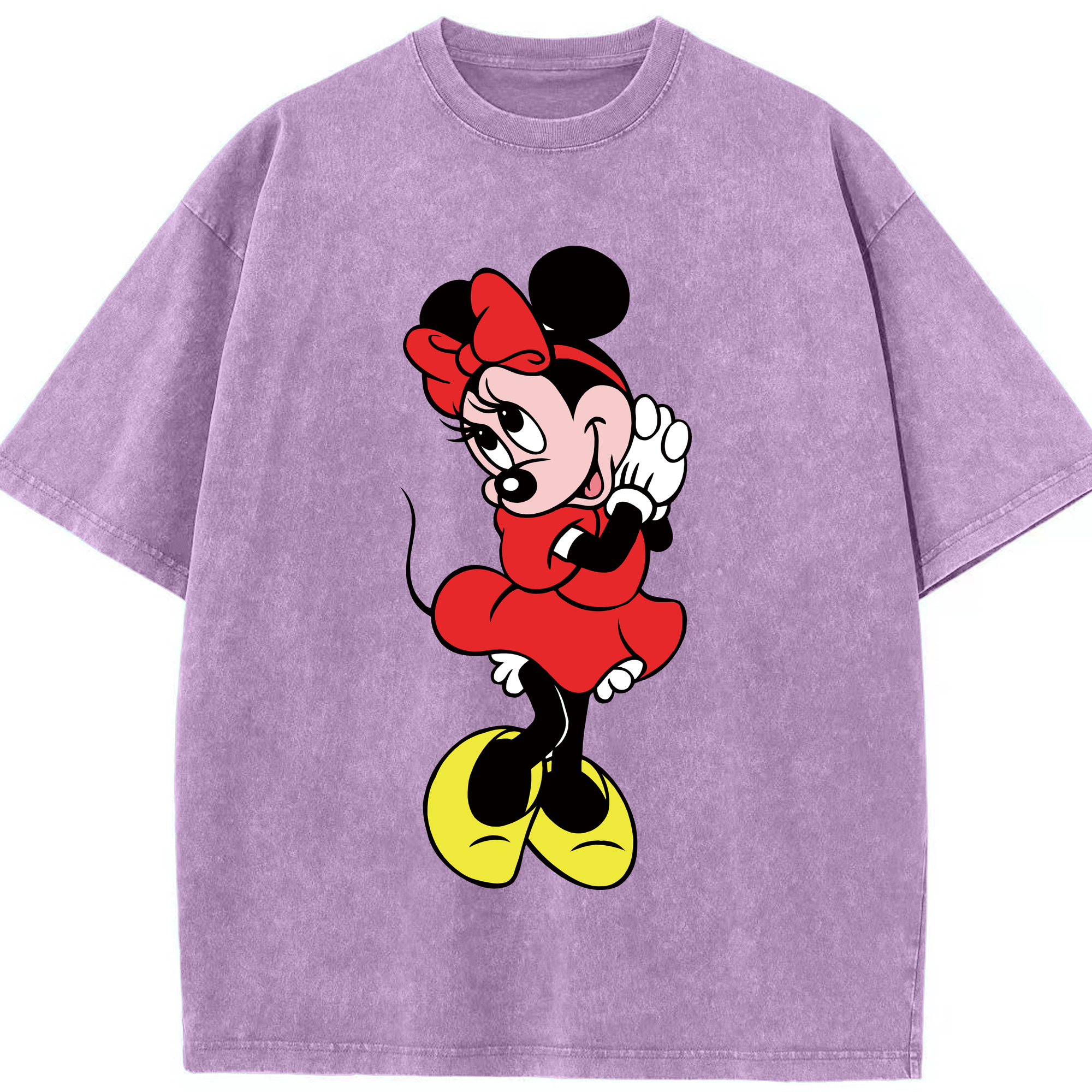 （画像用） ミッキーマウス Mickey Mouse 綿100% ヴィンテージ風 半袖Tシャツ（フロントプリント）