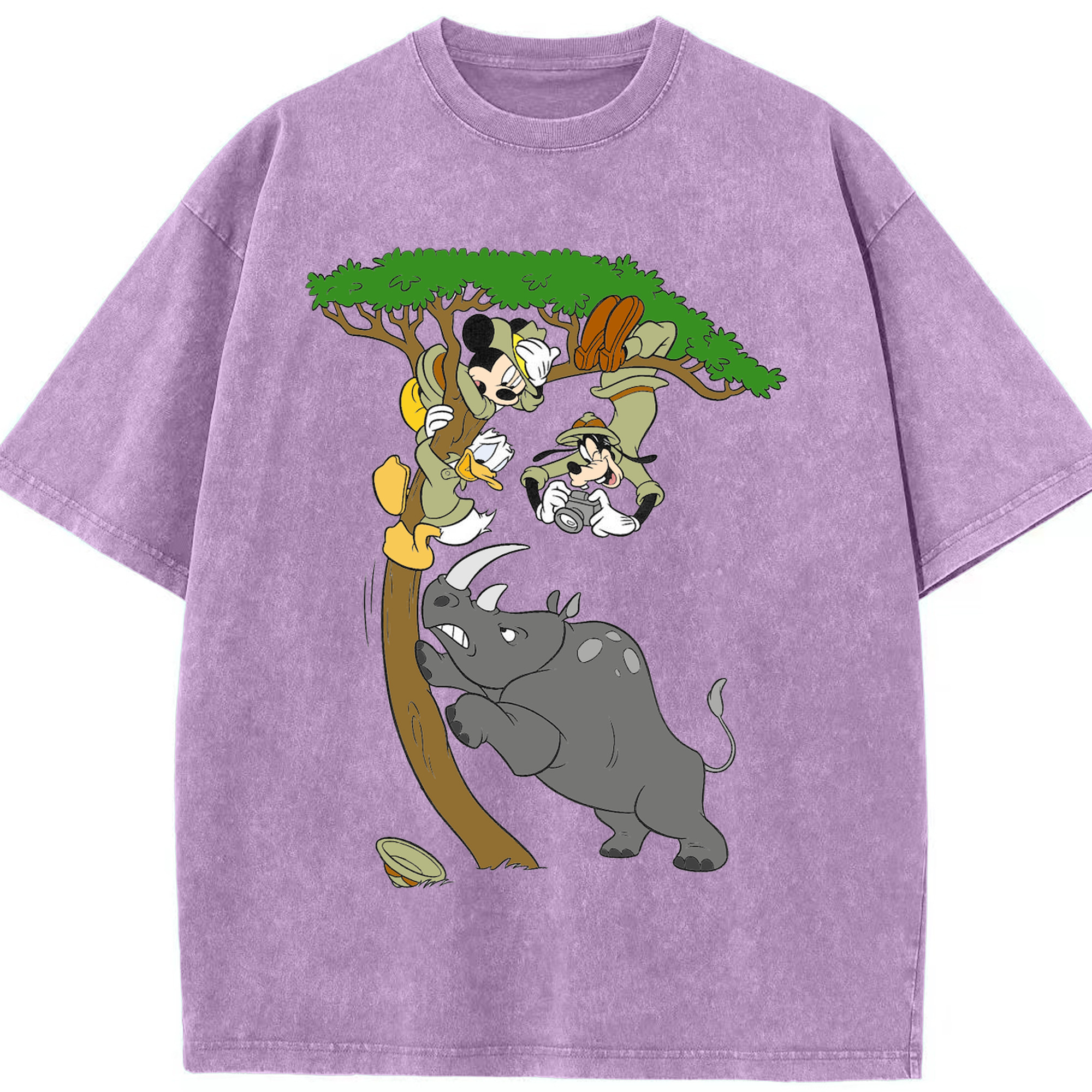 （画像用） ミッキーマウス Mickey Mouse 綿100% ヴィンテージ風 半袖Tシャツ（フロントプリント）