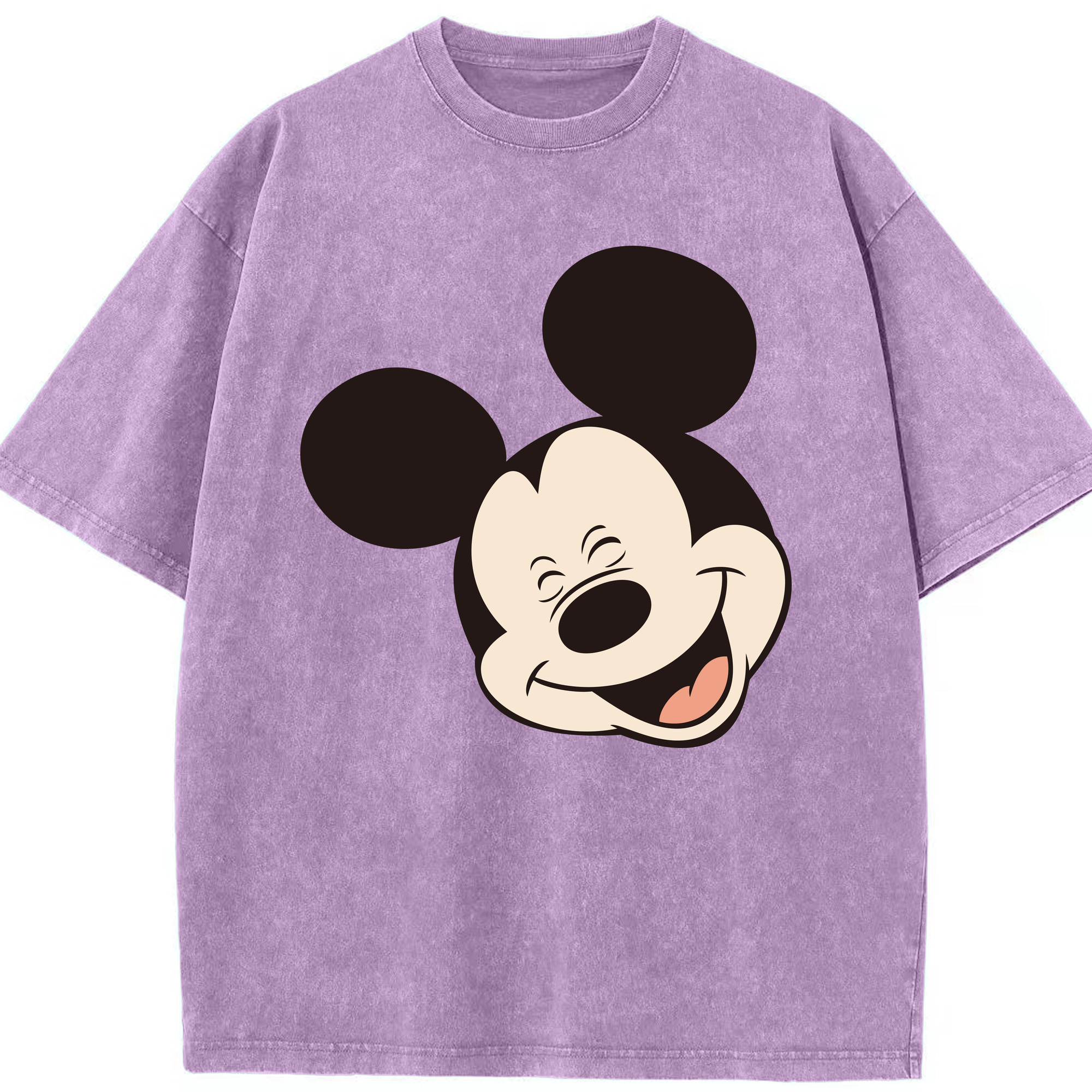 （画像用） ミッキーマウス Mickey Mouse 綿100% ヴィンテージ風 半袖Tシャツ（フロントプリント）