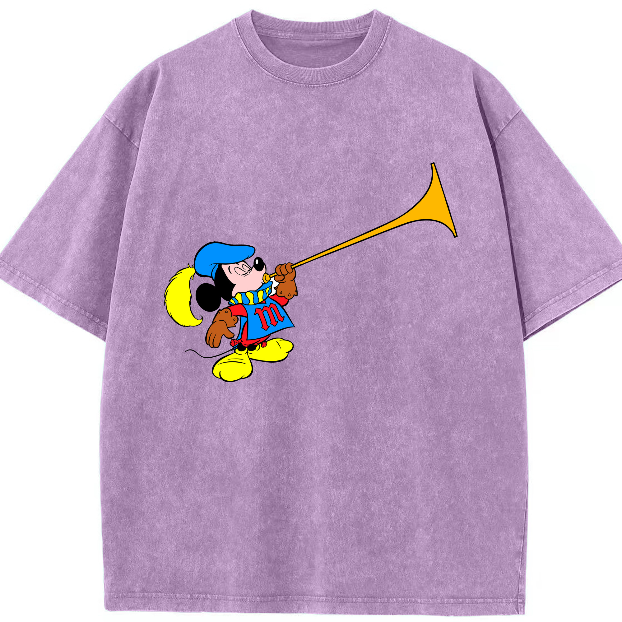 （画像用） ミッキーマウス Mickey Mouse 綿100% ヴィンテージ風 半袖Tシャツ（フロントプリント）