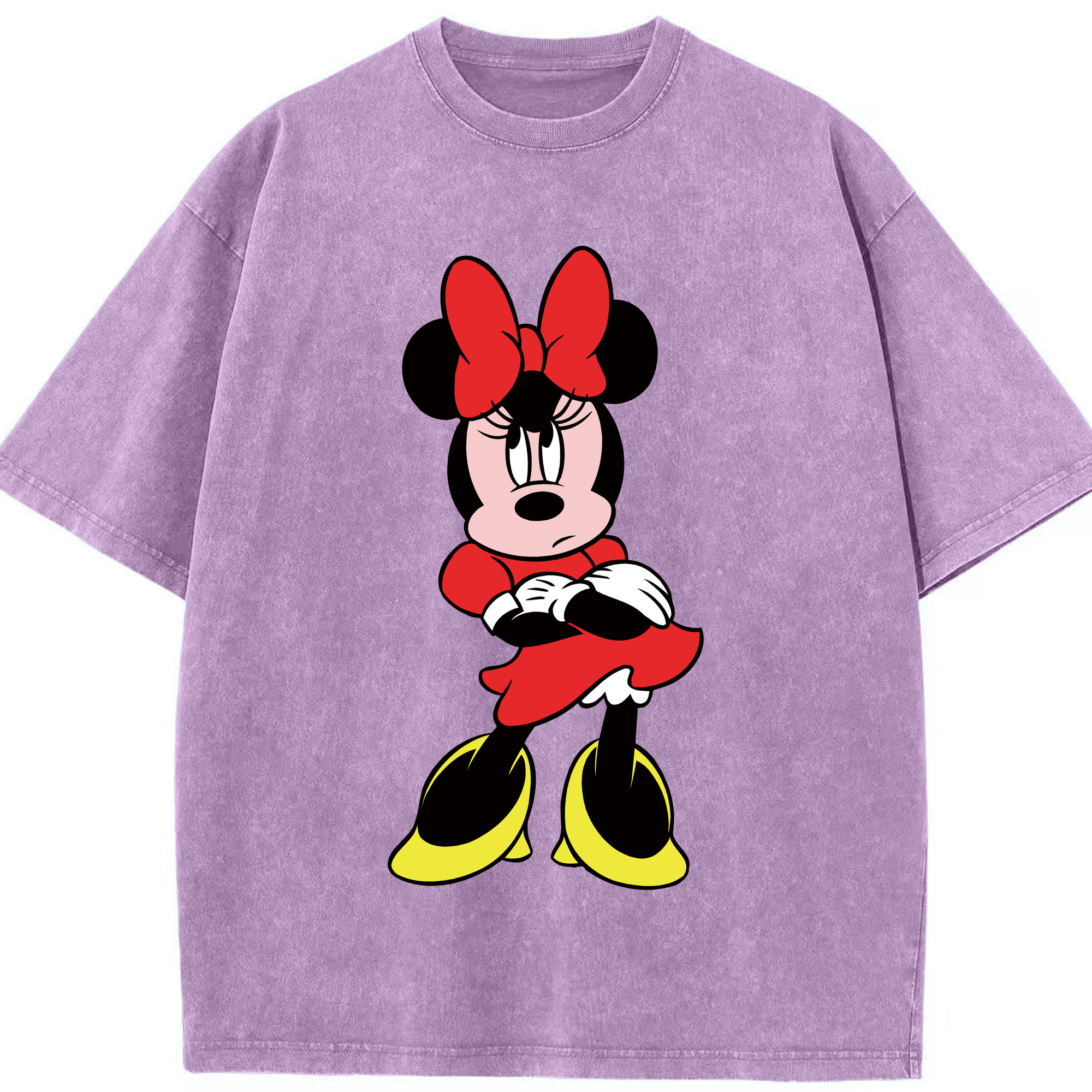 （画像用） ミッキーマウス Mickey Mouse 綿100% ヴィンテージ風 半袖Tシャツ（フロントプリント）