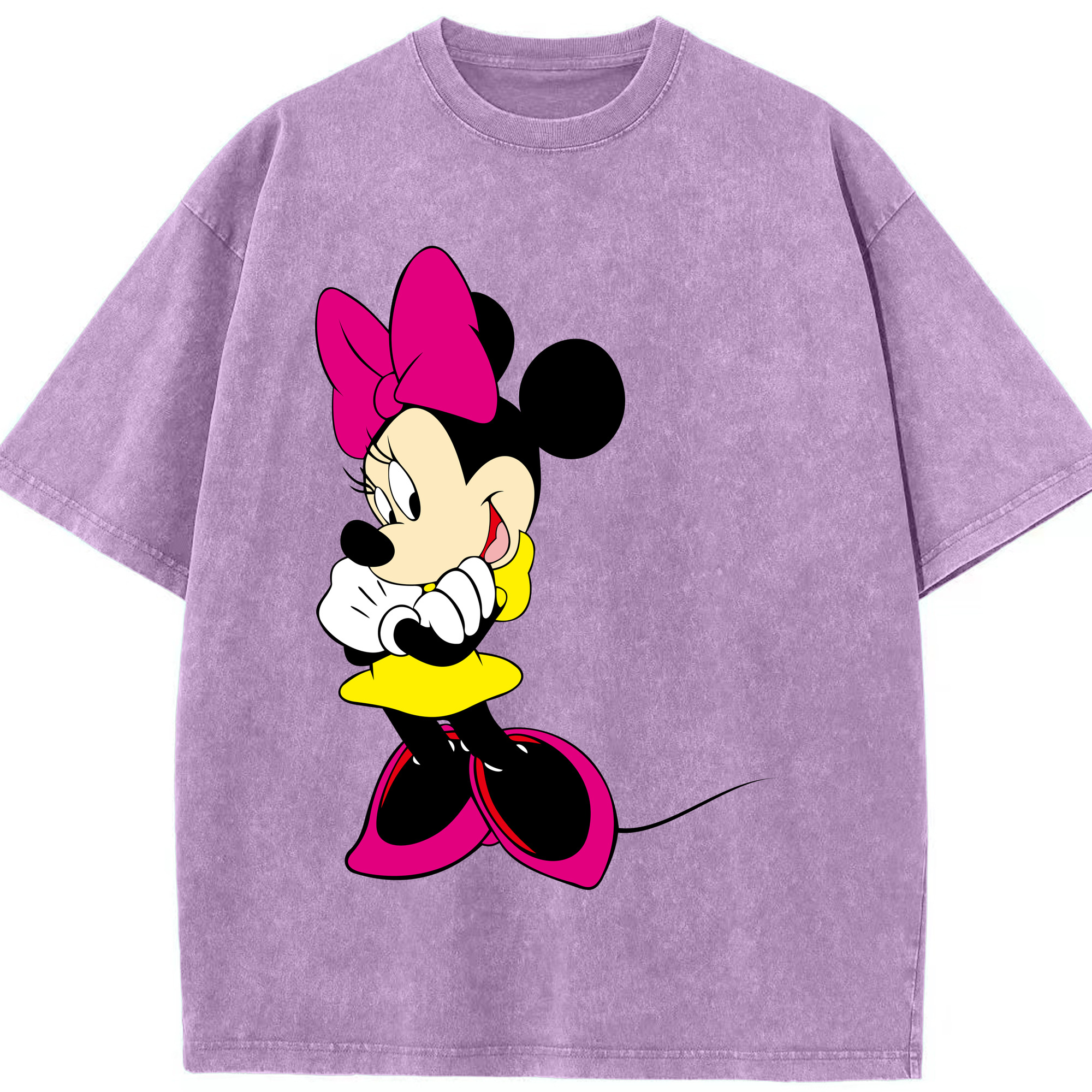 （画像用） ミッキーマウス Mickey Mouse 綿100% ヴィンテージ風 半袖Tシャツ（フロントプリント）