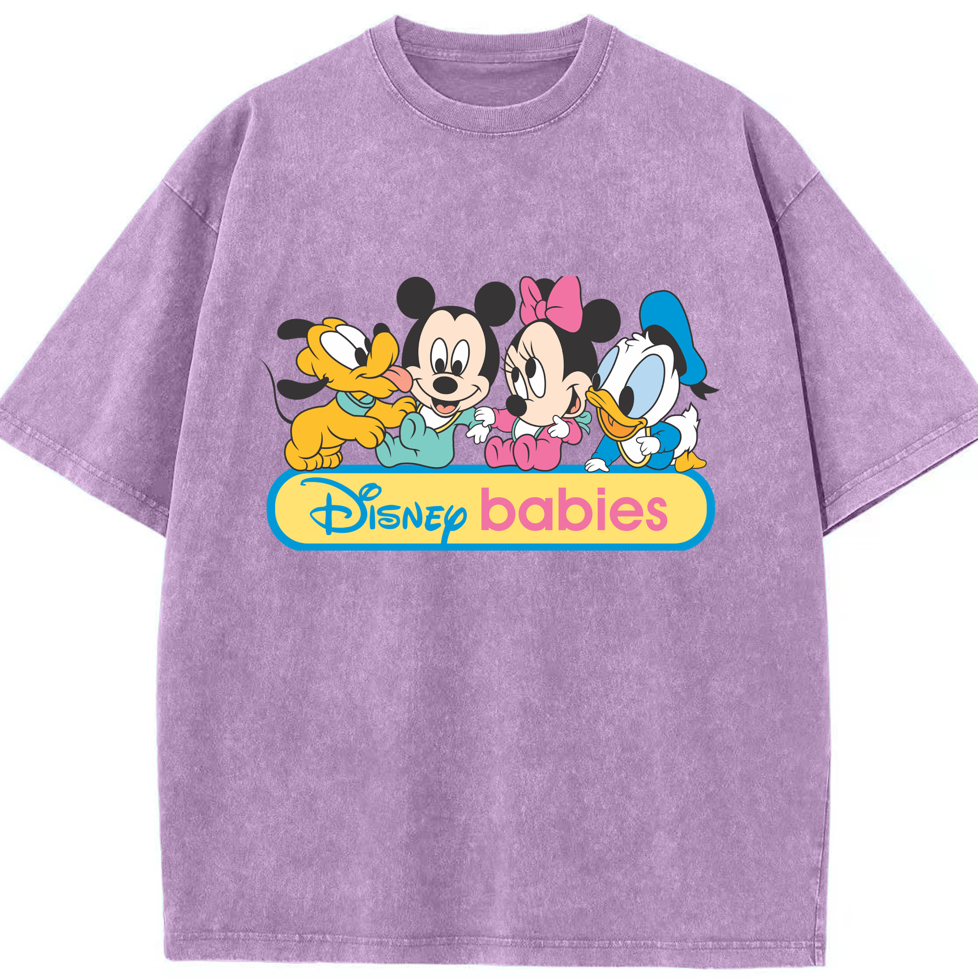 （画像用） ミッキーマウス Mickey Mouse 綿100% ヴィンテージ風 半袖Tシャツ（フロントプリント）