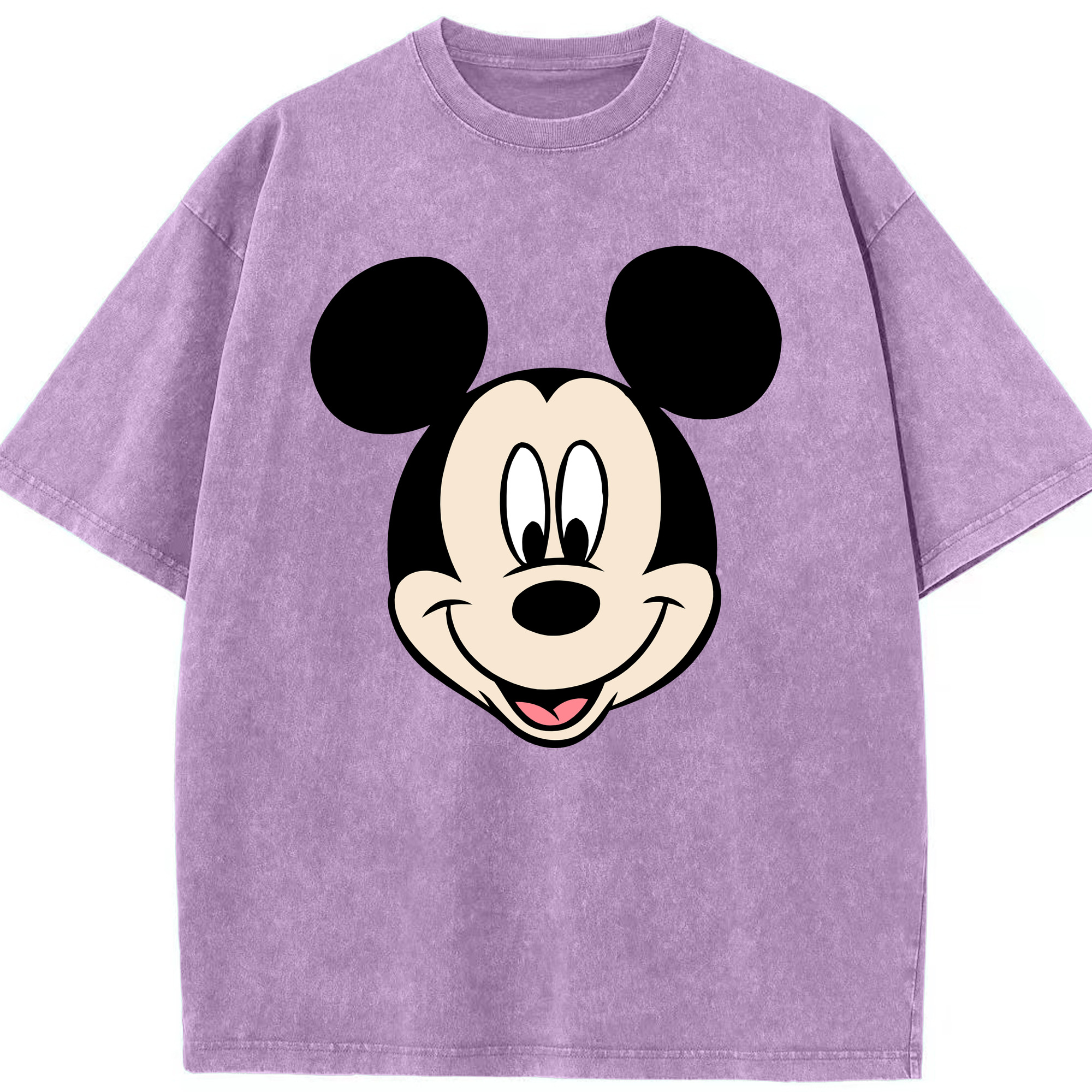 （画像用） ミッキーマウス Mickey Mouse 綿100% ヴィンテージ風 半袖Tシャツ（フロントプリント）