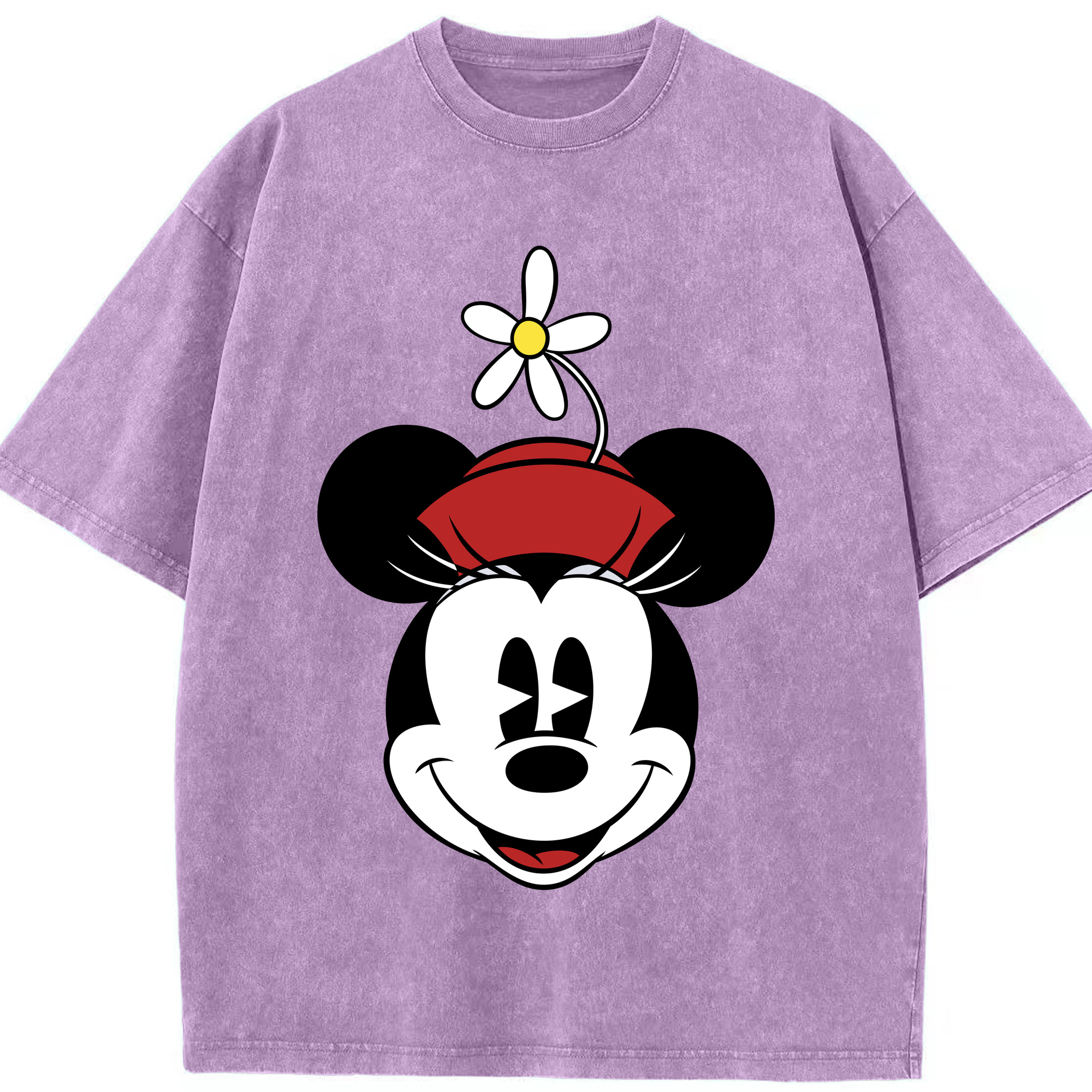 （画像用） ミッキーマウス Mickey Mouse 綿100% ヴィンテージ風 半袖Tシャツ（フロントプリント）