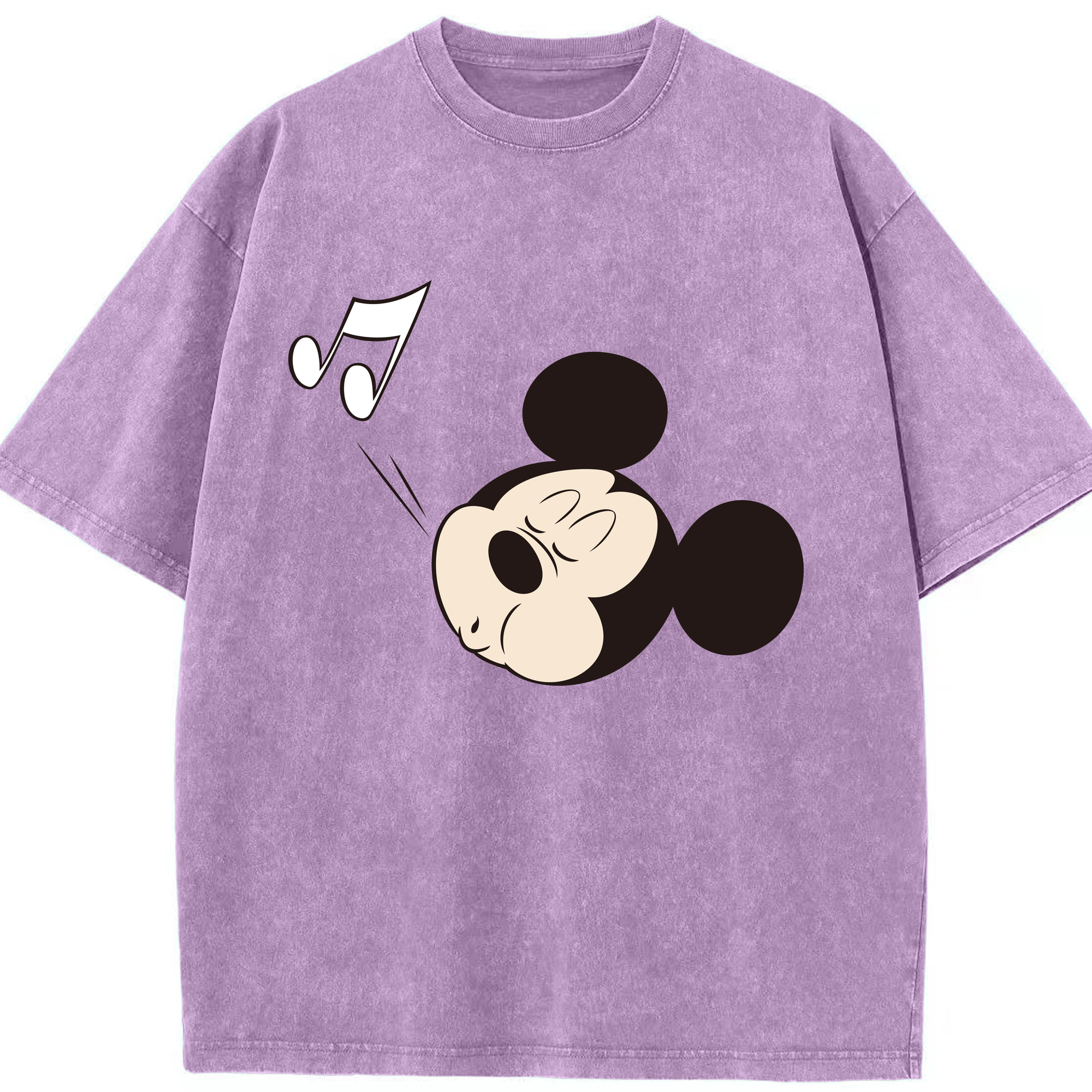 （画像用） ミッキーマウス Mickey Mouse 綿100% ヴィンテージ風 半袖Tシャツ（フロントプリント）
