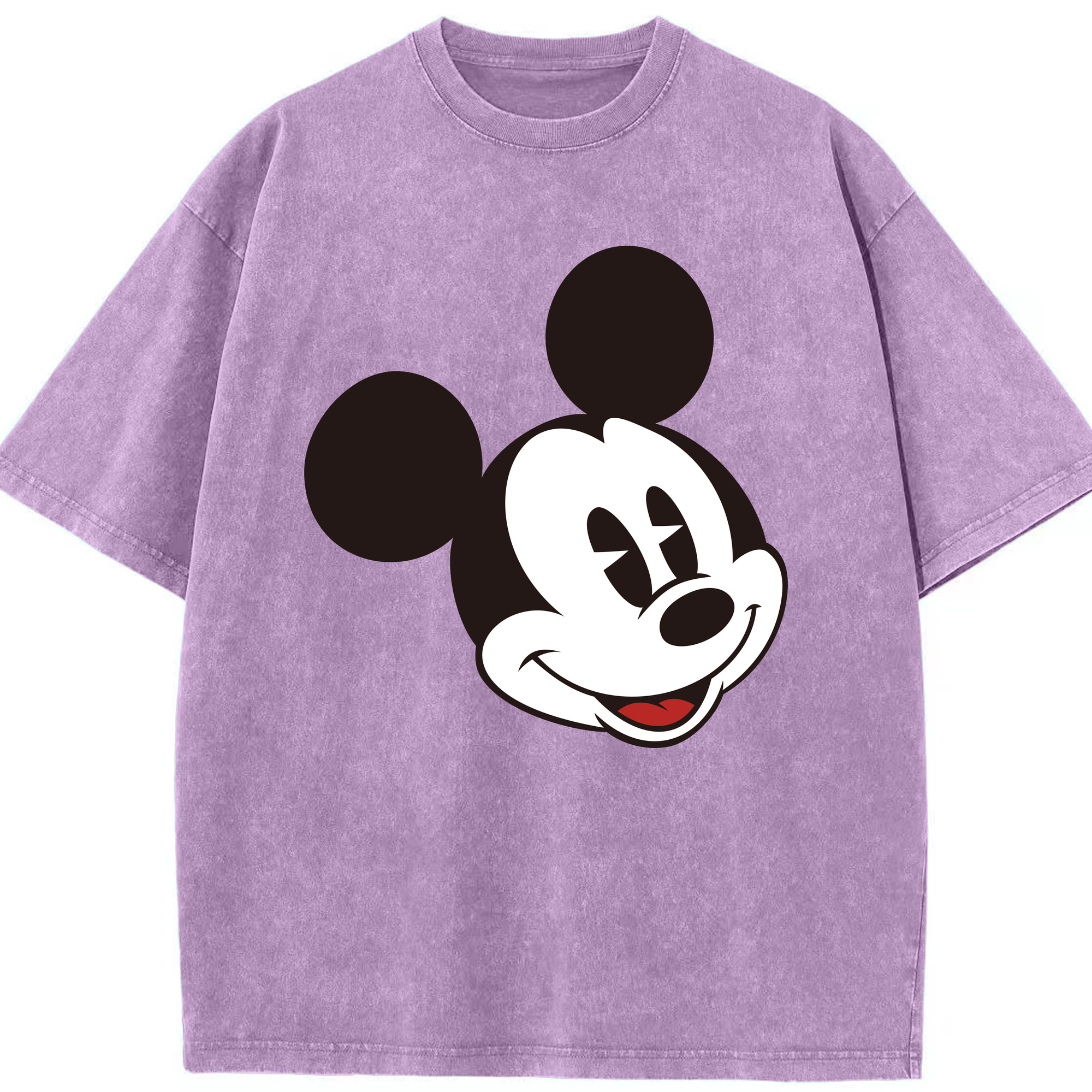（画像用） ミッキーマウス Mickey Mouse 綿100% ヴィンテージ風 半袖Tシャツ（フロントプリント）