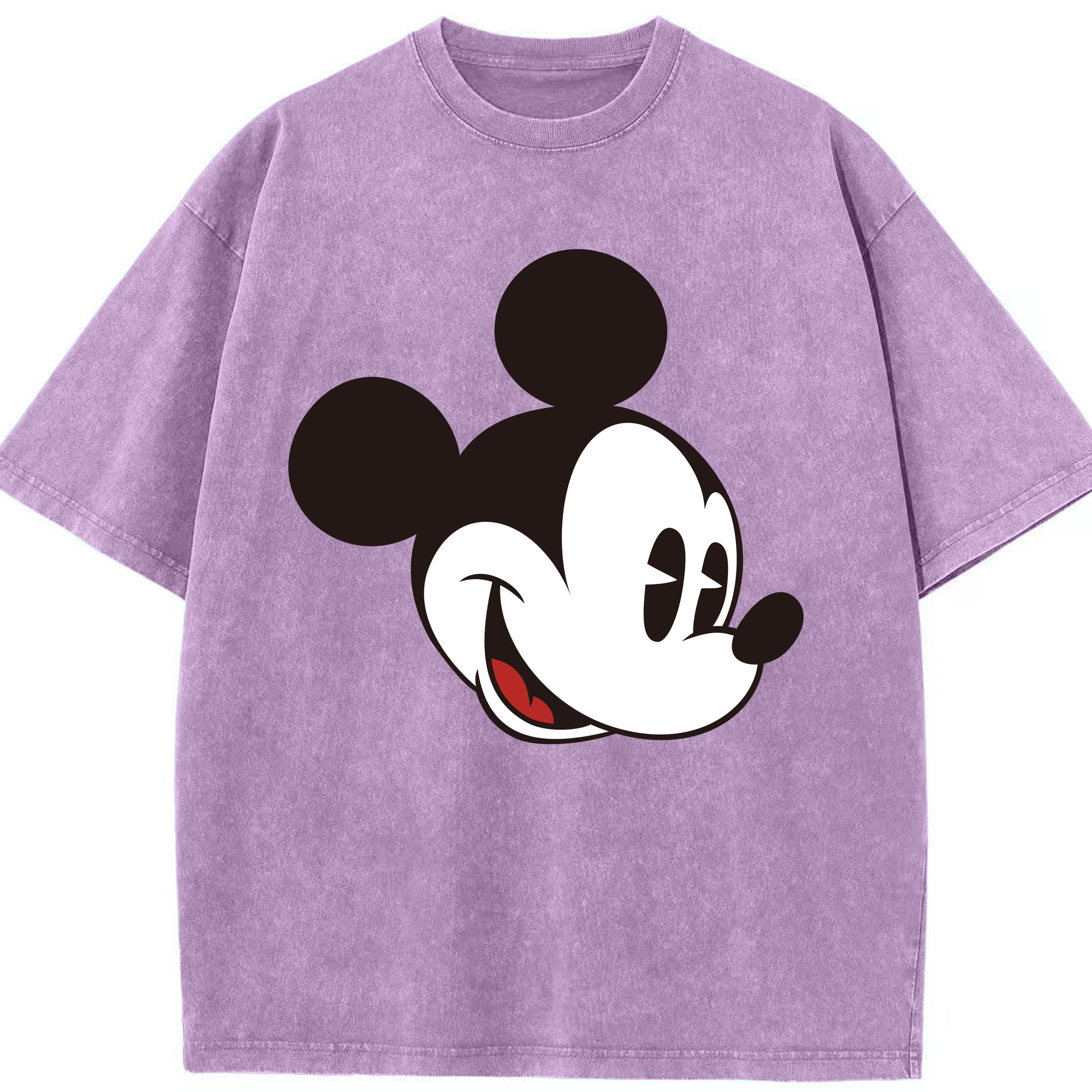 （画像用） ミッキーマウス Mickey Mouse 綿100% ヴィンテージ風 半袖Tシャツ（フロントプリント）