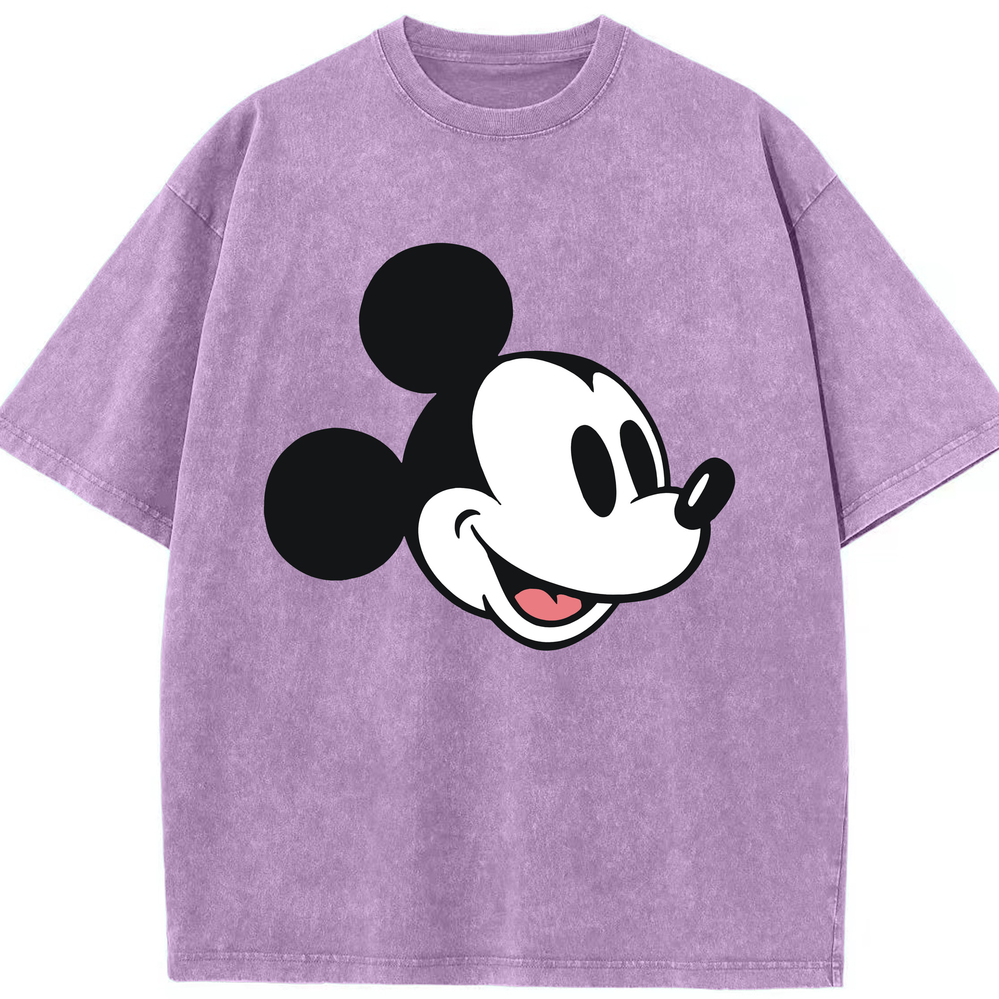 （画像用） ミッキーマウス Mickey Mouse 綿100% ヴィンテージ風 半袖Tシャツ（フロントプリント）
