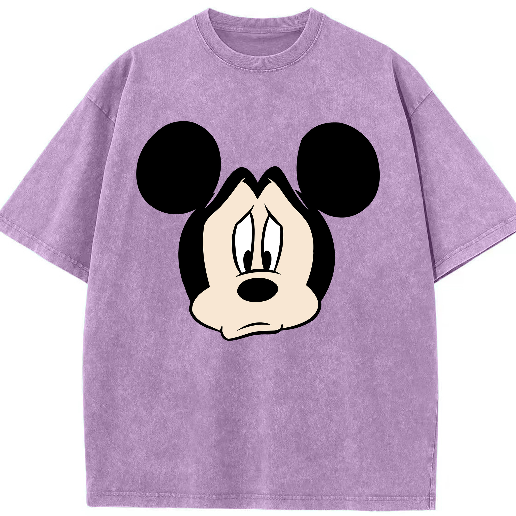（画像用） ミッキーマウス Mickey Mouse 綿100% ヴィンテージ風 半袖Tシャツ（フロントプリント）