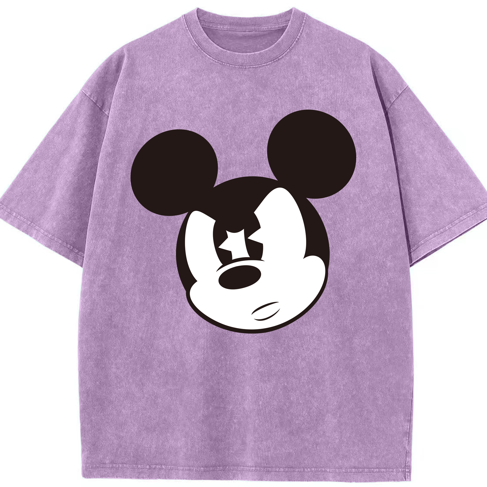 （画像用） ミッキーマウス Mickey Mouse 綿100% ヴィンテージ風 半袖Tシャツ（フロントプリント）