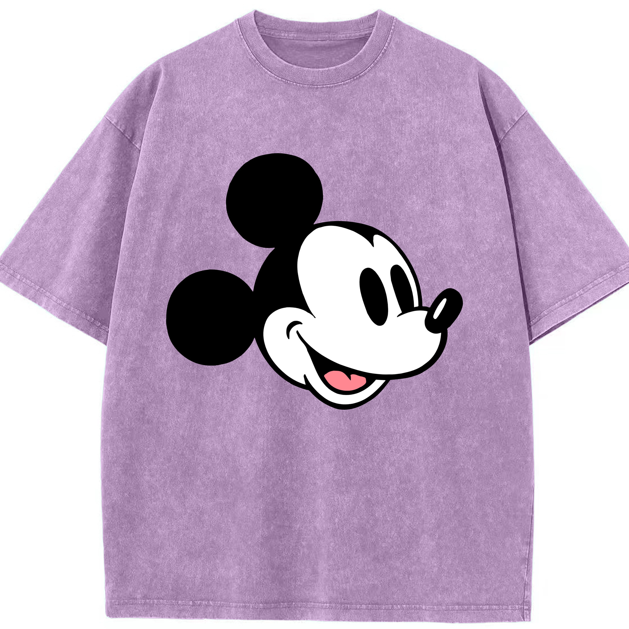ミッキーマウス Mickey Mouse 綿100% ヴィンテージ風 半袖Tシャツ（フロントプリント）