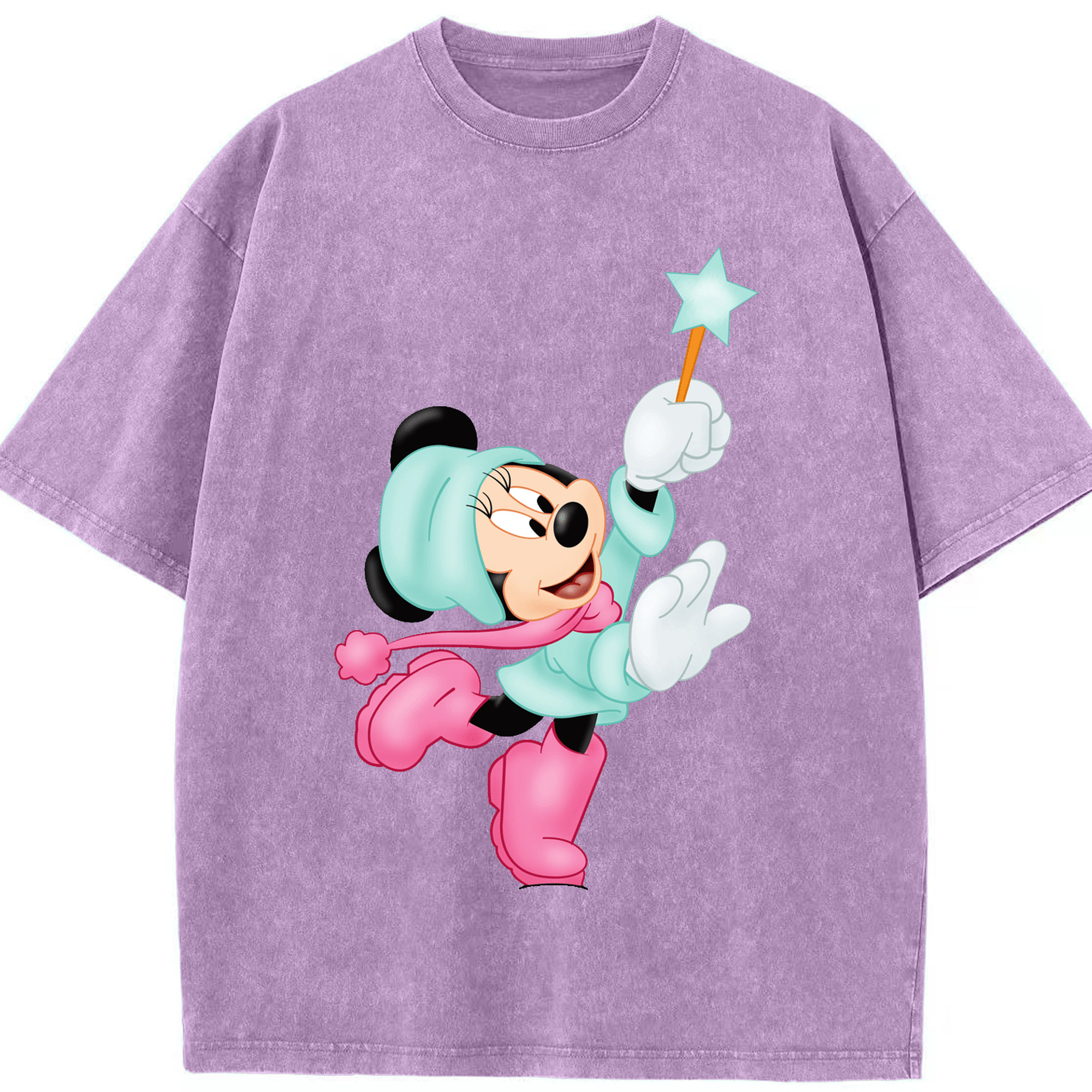 （画像用） ミッキーマウス Mickey Mouse 綿100% ヴィンテージ風 半袖Tシャツ（フロントプリント）