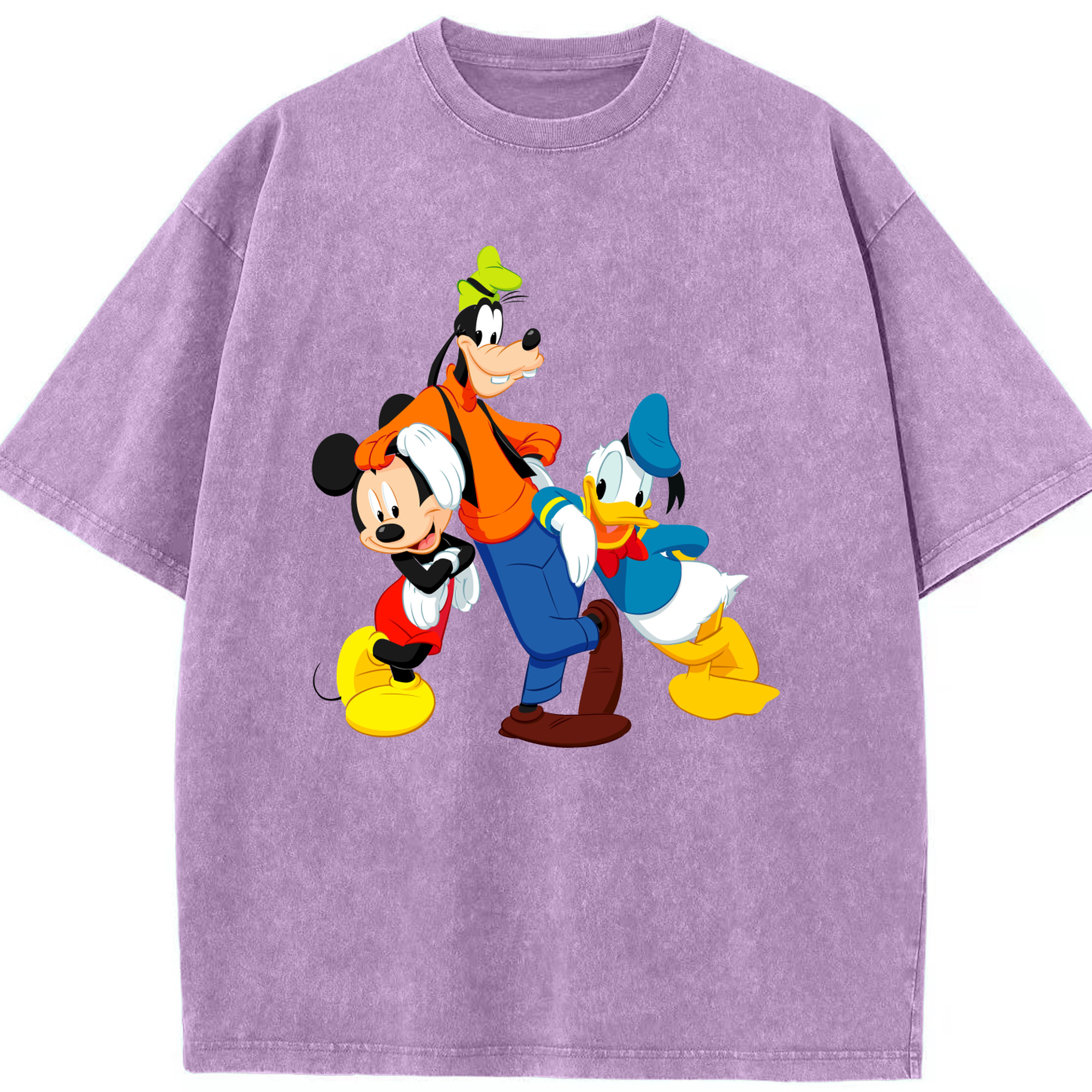 （画像用） ミッキーマウス Mickey Mouse 綿100% ヴィンテージ風 半袖Tシャツ（フロントプリント）