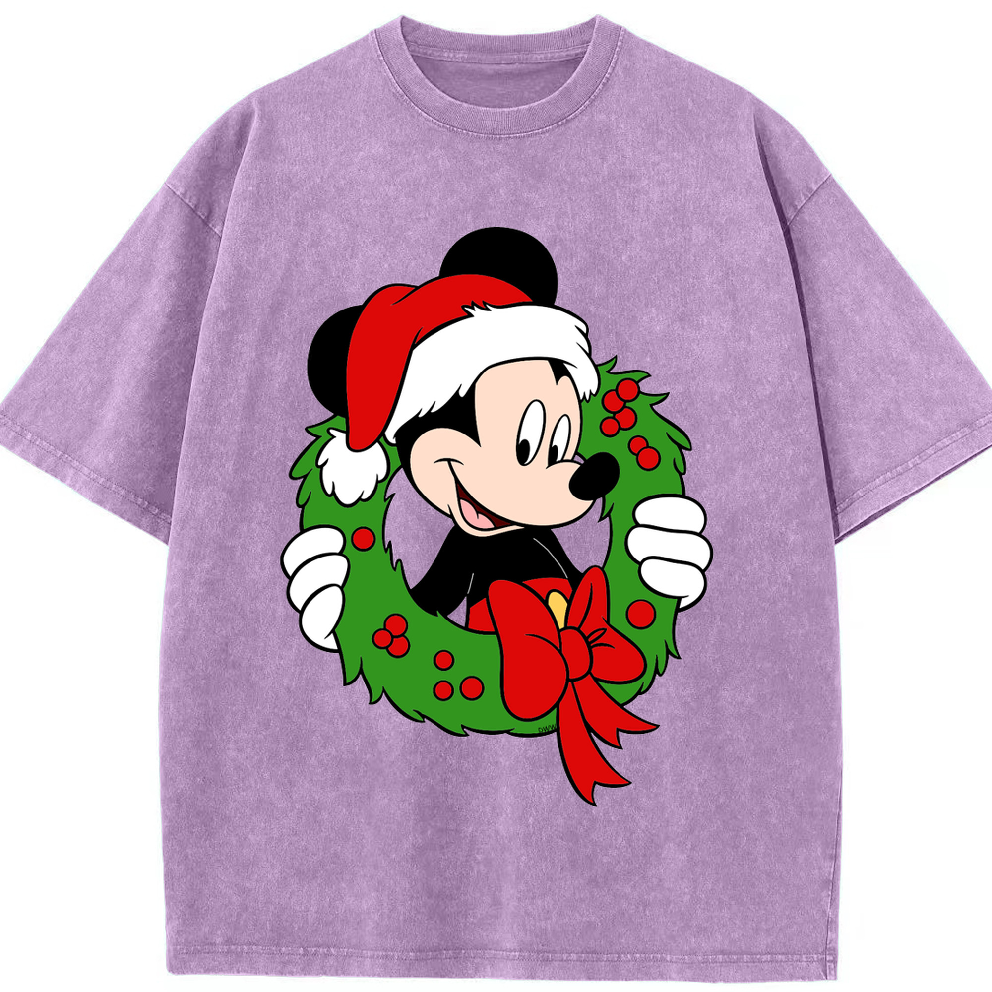 （画像用） ミッキーマウス Mickey Mouse 綿100% ヴィンテージ風 半袖Tシャツ（フロントプリント）