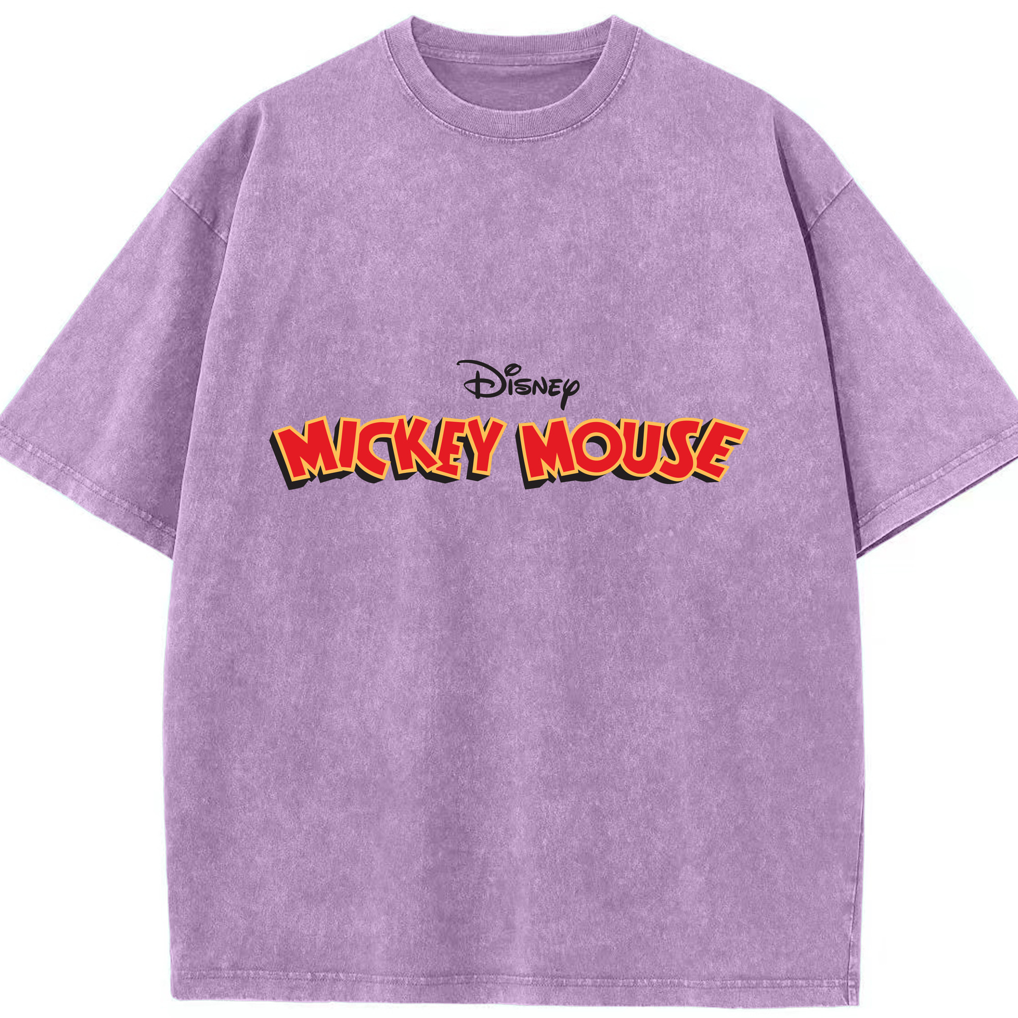 （画像用） ミッキーマウス Mickey Mouse 綿100% ヴィンテージ風 半袖Tシャツ（フロントプリント）