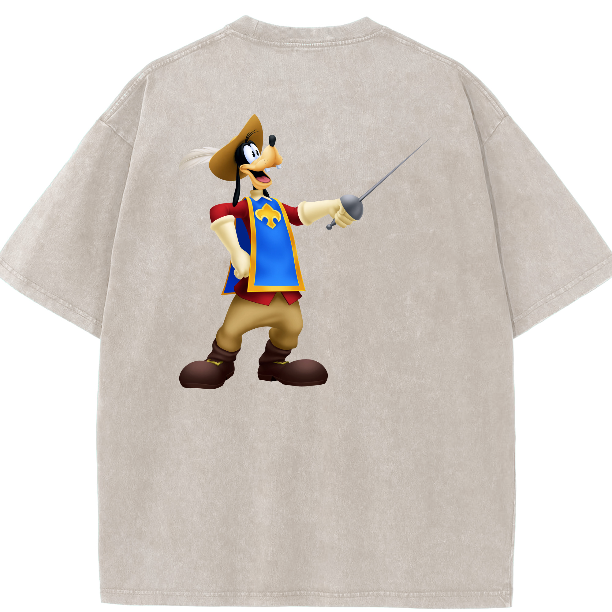 （画像用） ミッキーマウス Mickey Mouse 綿100% ヴィンテージ風 半袖Tシャツ（背面プリント）