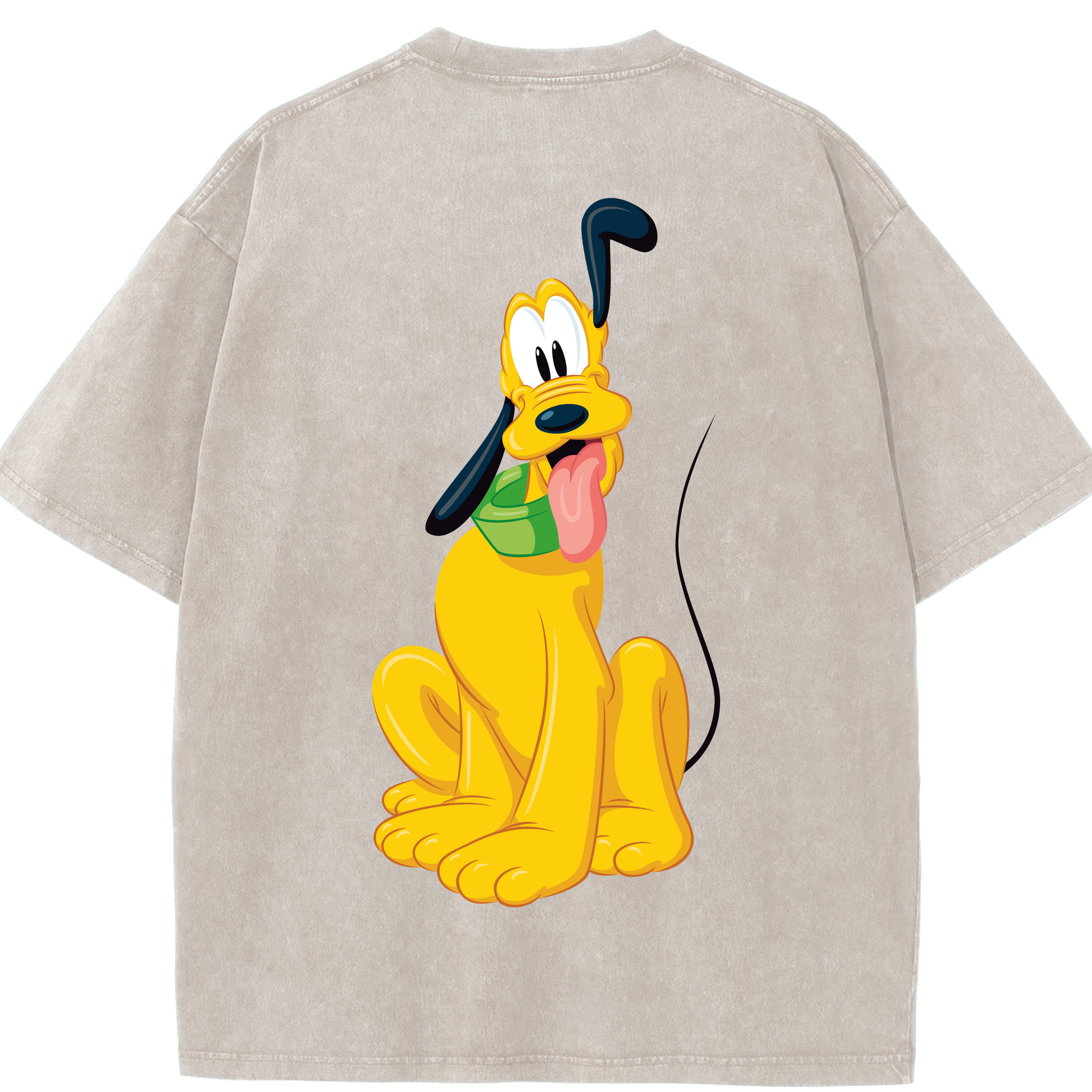 （画像用） ミッキーマウス Mickey Mouse 綿100% ヴィンテージ風 半袖Tシャツ（背面プリント）
