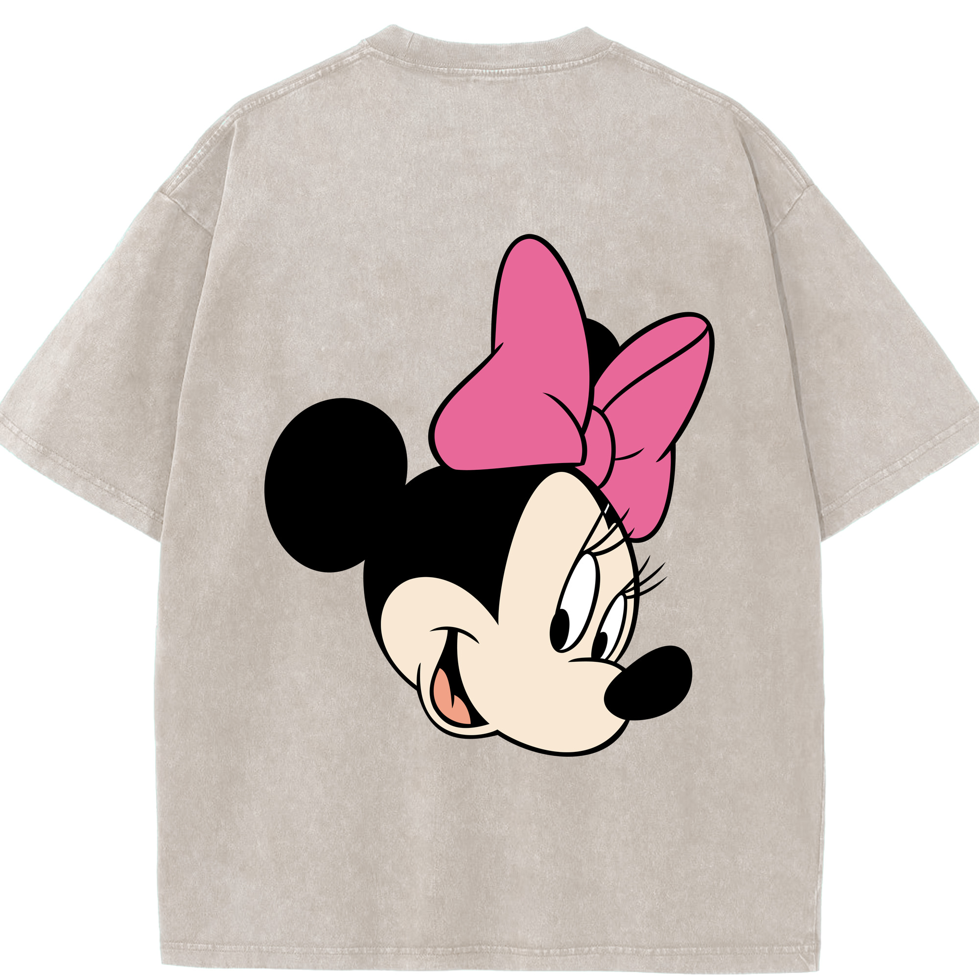（画像用） ミッキーマウス Mickey Mouse 綿100% ヴィンテージ風 半袖Tシャツ（背面プリント）